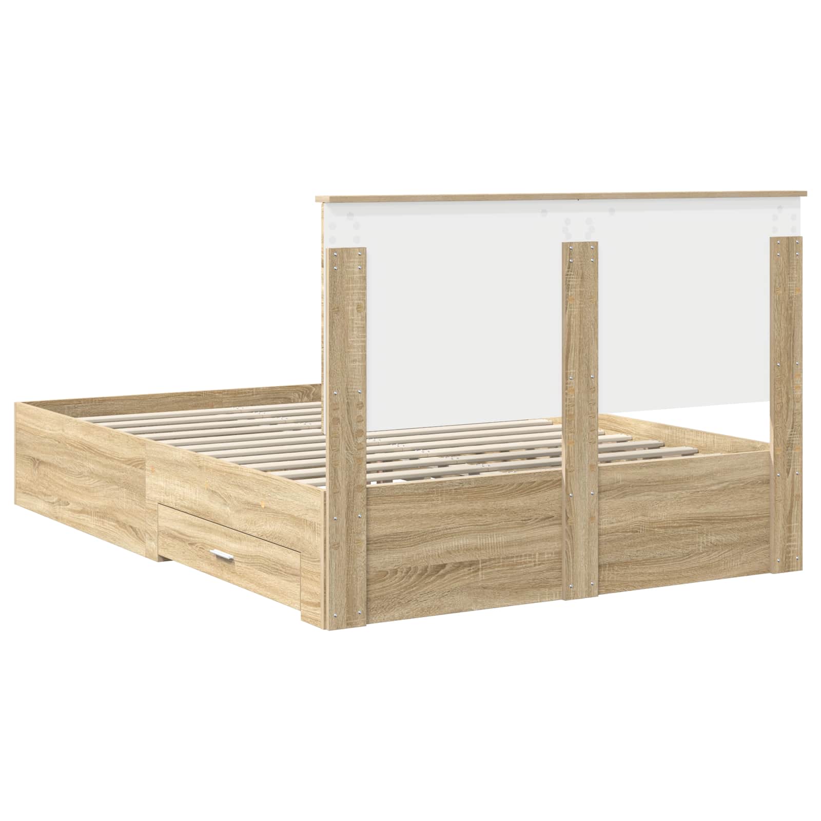 Cadre de lit Chêne Sonoma 135 x 190 cm Bois d'ingénierie - XIOS