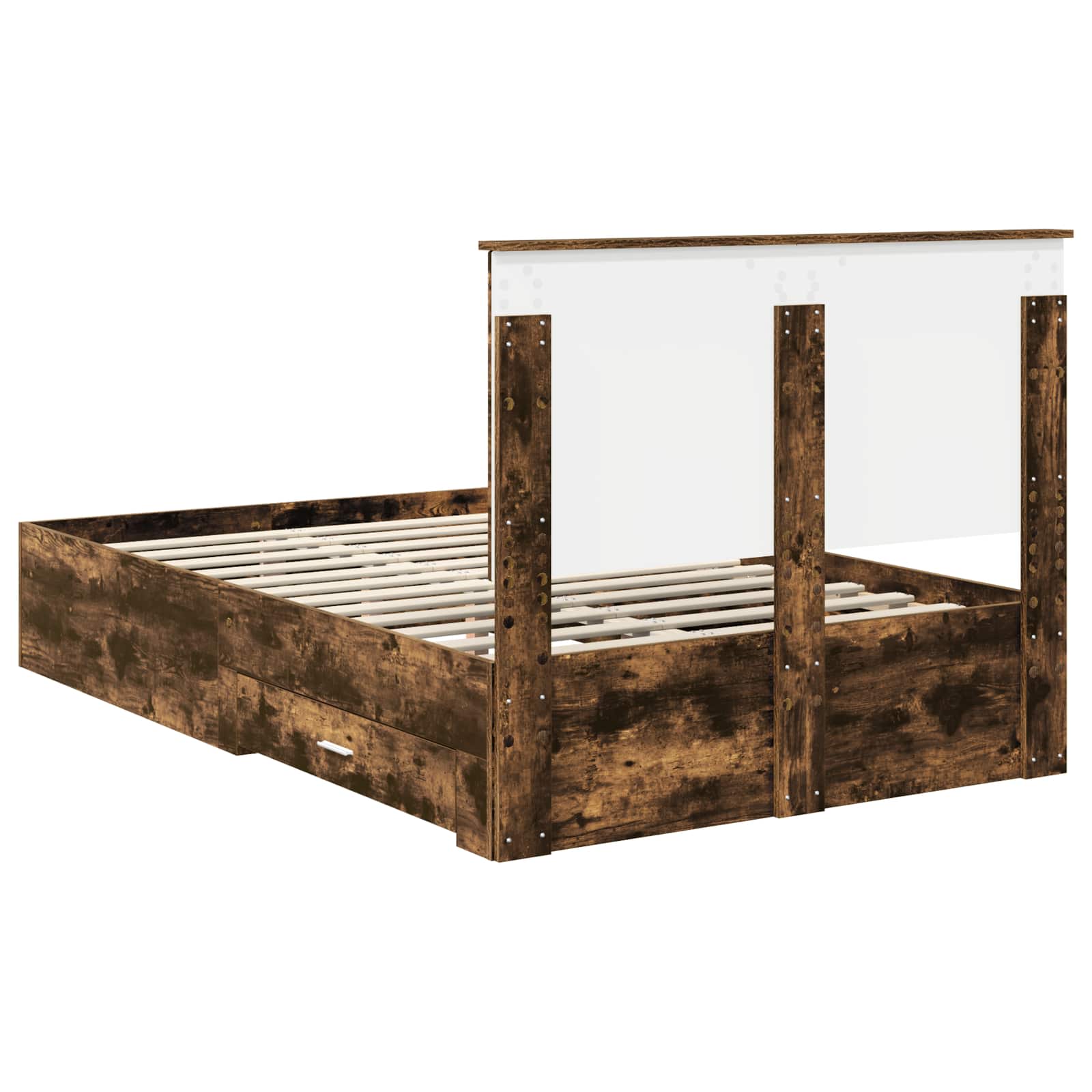 Cadre de lit Chêne fumé 120 x 200 cm Bois d'ingénierie - XIOS