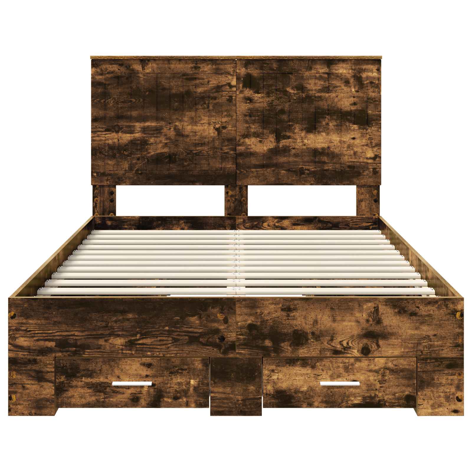 Cadre de lit Chêne fumé 120 x 200 cm Bois d'ingénierie - XIOS