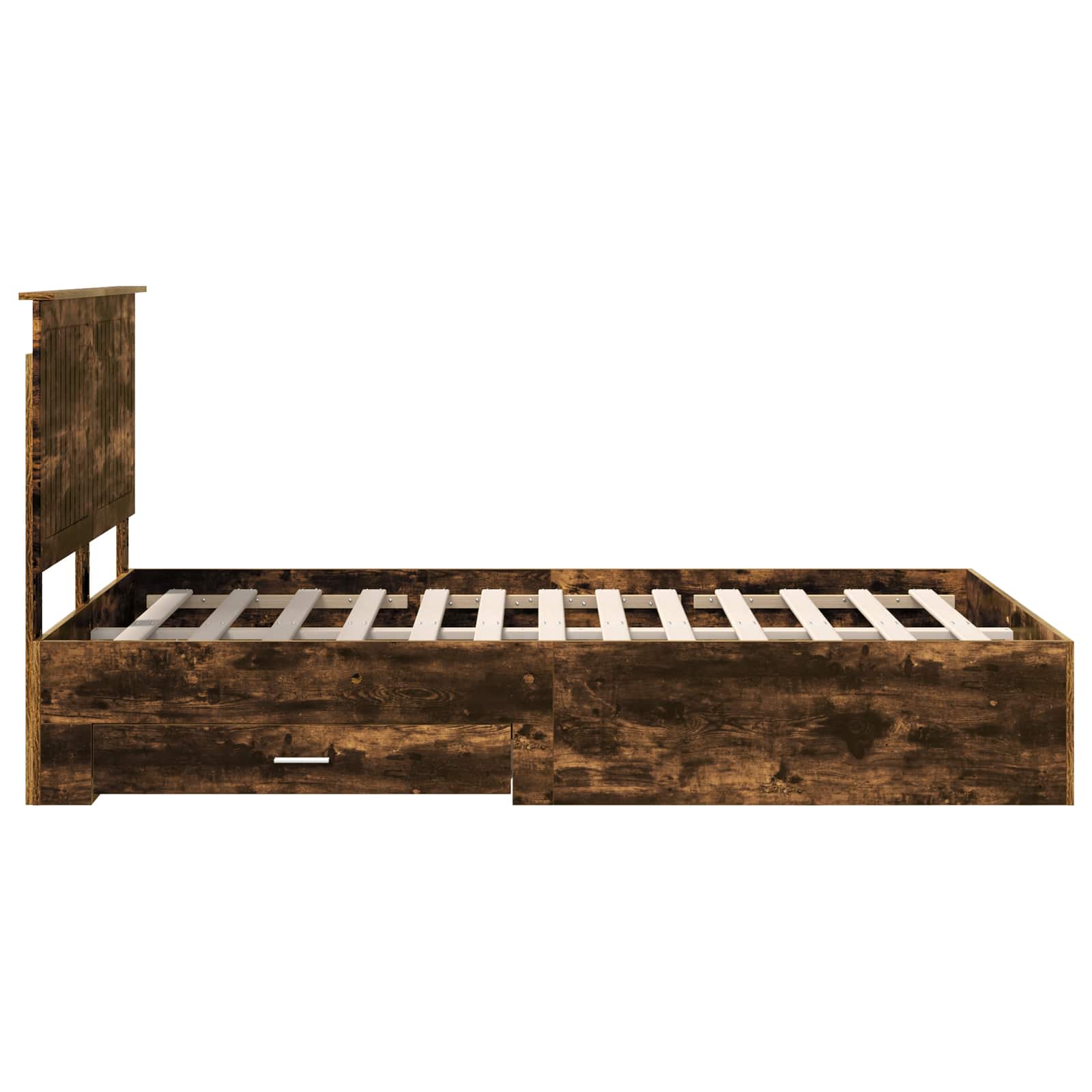 Cadre de lit Chêne fumé 120 x 200 cm Bois d'ingénierie - XIOS