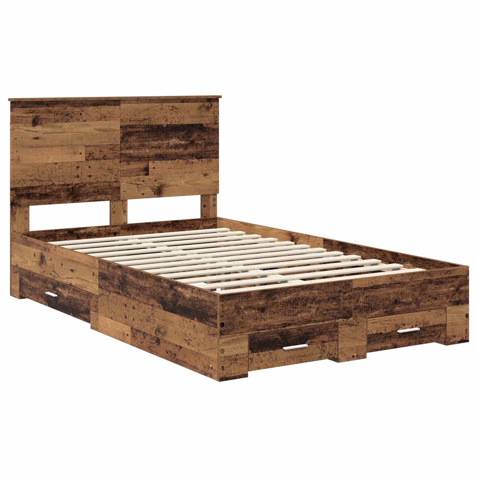 Cadre de lit Bois ancien 120 x 190 cm Bois d'ingénierie - XIOS