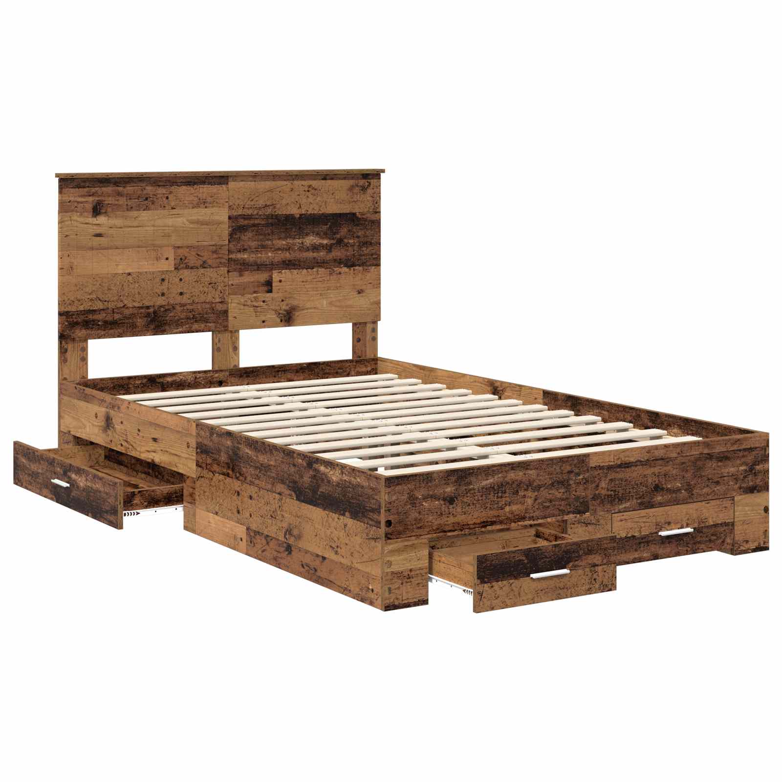 Cadre de lit Bois ancien 120 x 190 cm Bois d'ingénierie - XIOS