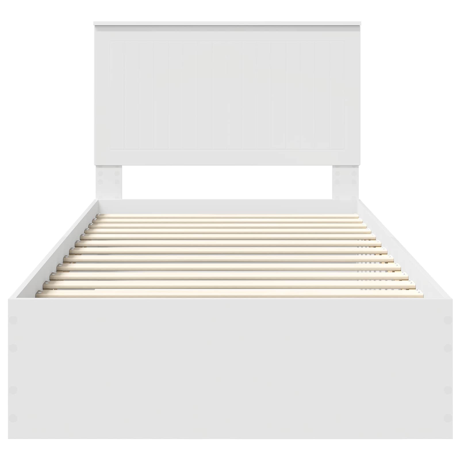 Cadre de lit avec tiroir Blanc 100 x 200 cm Bois d'ingénierie - XIOS
