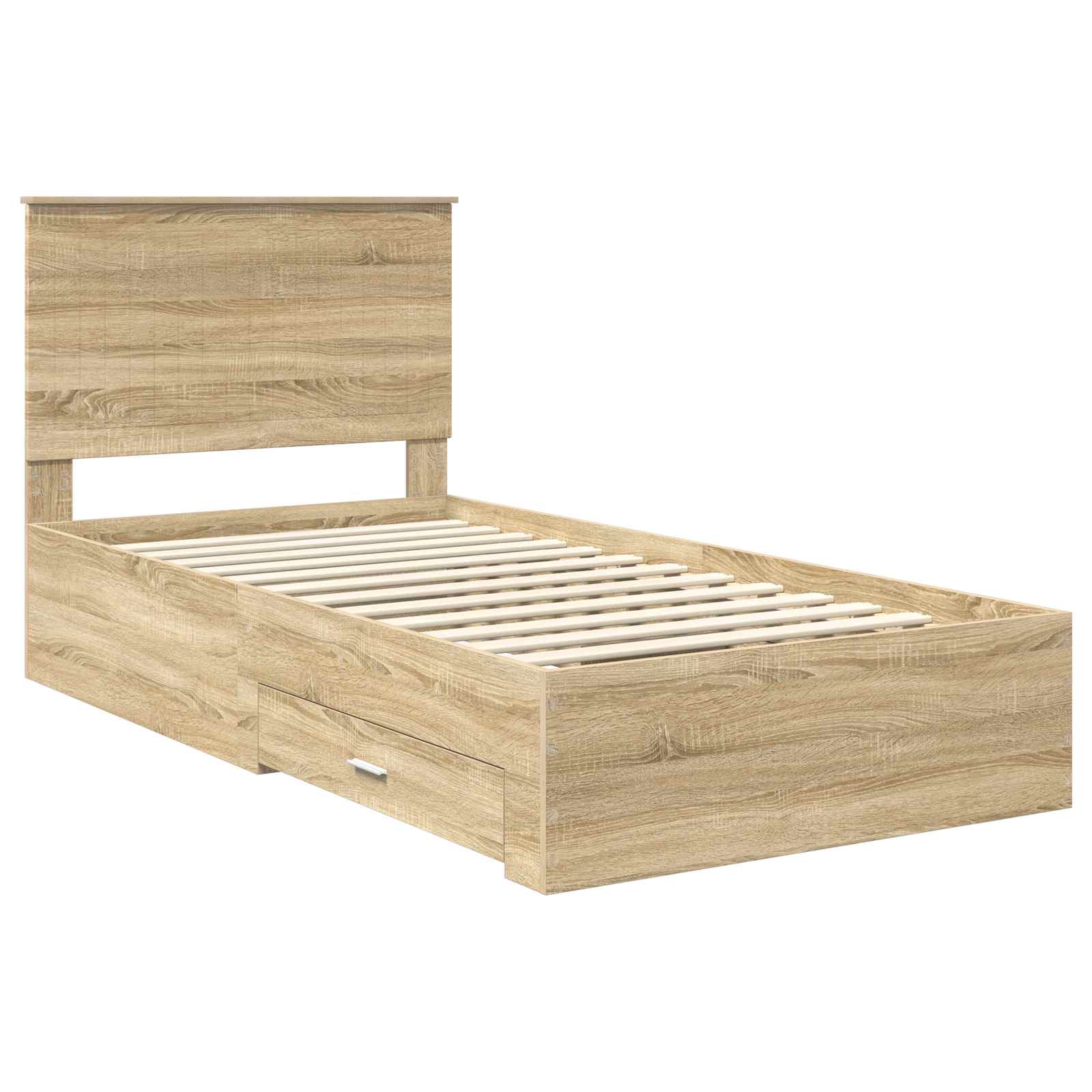 Cadre de lit Chêne Sonoma 100 x 200 cm Bois d'ingénierie - XIOS