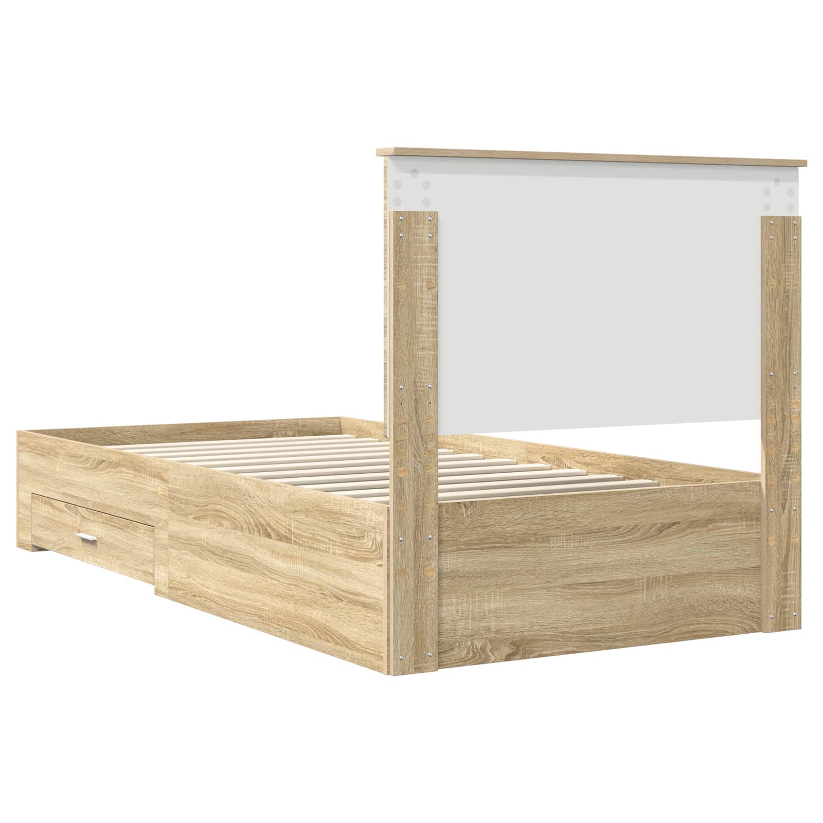 Cadre de lit Chêne Sonoma 100 x 200 cm Bois d'ingénierie - XIOS