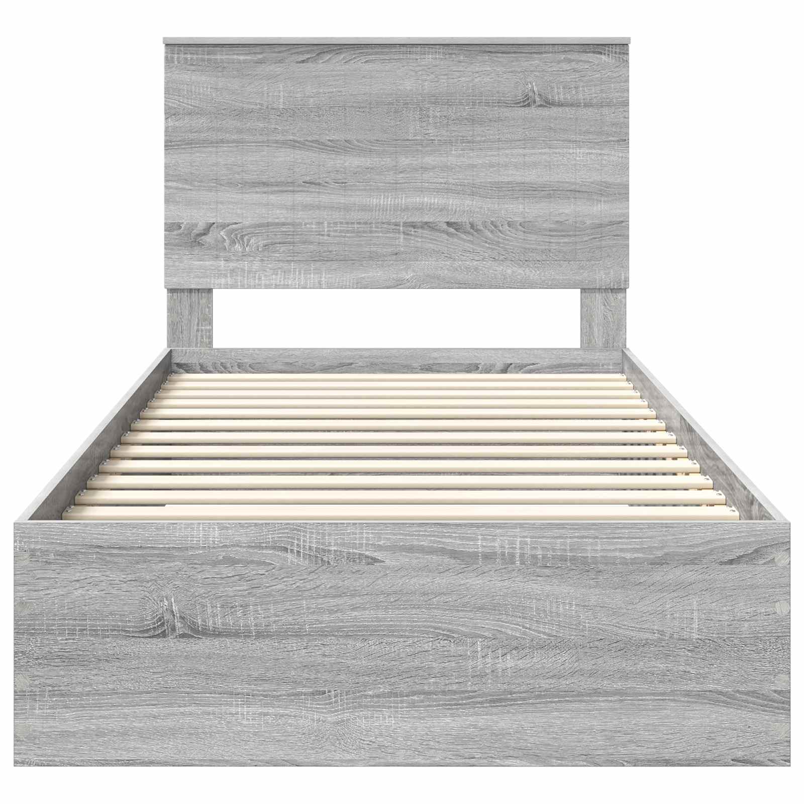 Cadre de lit Gris Sonoma 100 x 200 cm Bois d'ingénierie - XIOS