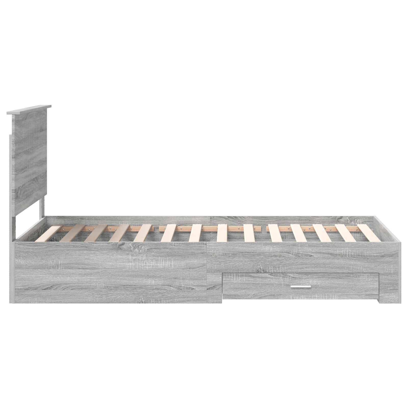 Cadre de lit Gris Sonoma 100 x 200 cm Bois d'ingénierie - XIOS
