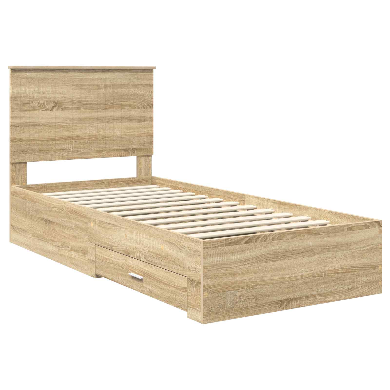 Cadre de lit Chêne Sonoma 90 x 200 cm Bois d'ingénierie - XIOS