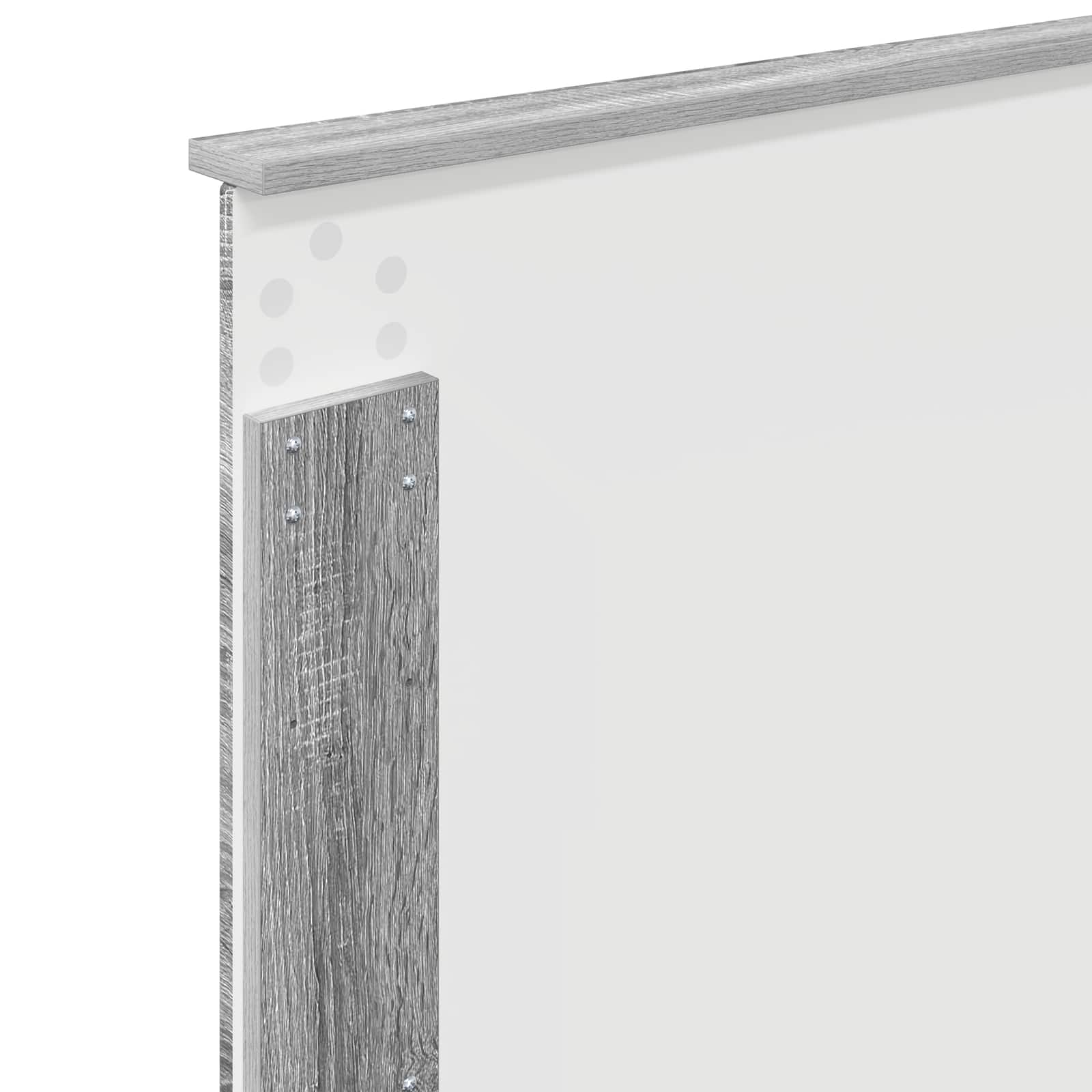 Cadre de lit Gris Sonoma 90 x 200 cm Bois d'ingénierie - XIOS