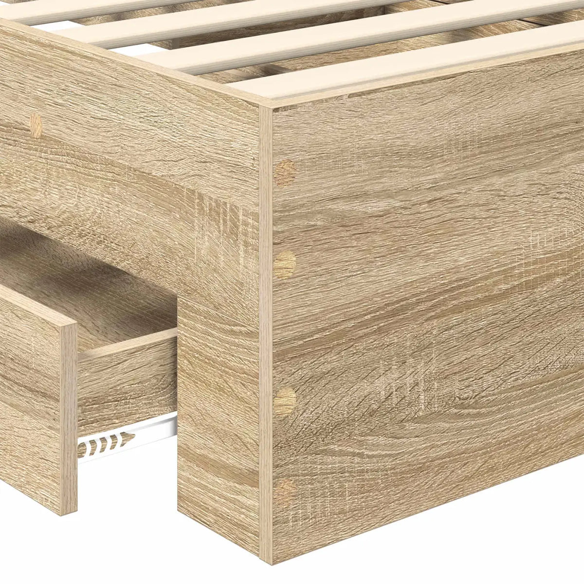 Cadre de lit Chêne Sonoma 90 x 190 cm Bois d’ingénierie - XIOS