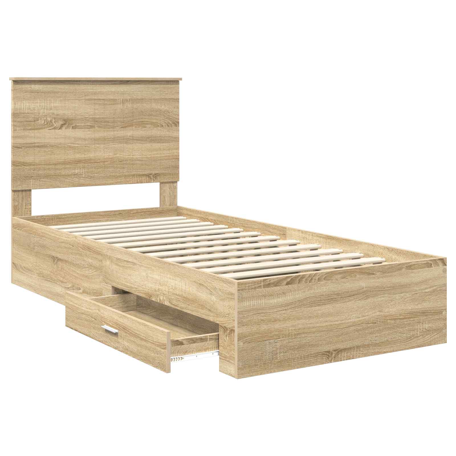 Cadre de lit Chêne Sonoma 90 x 190 cm Bois d'ingénierie - XIOS