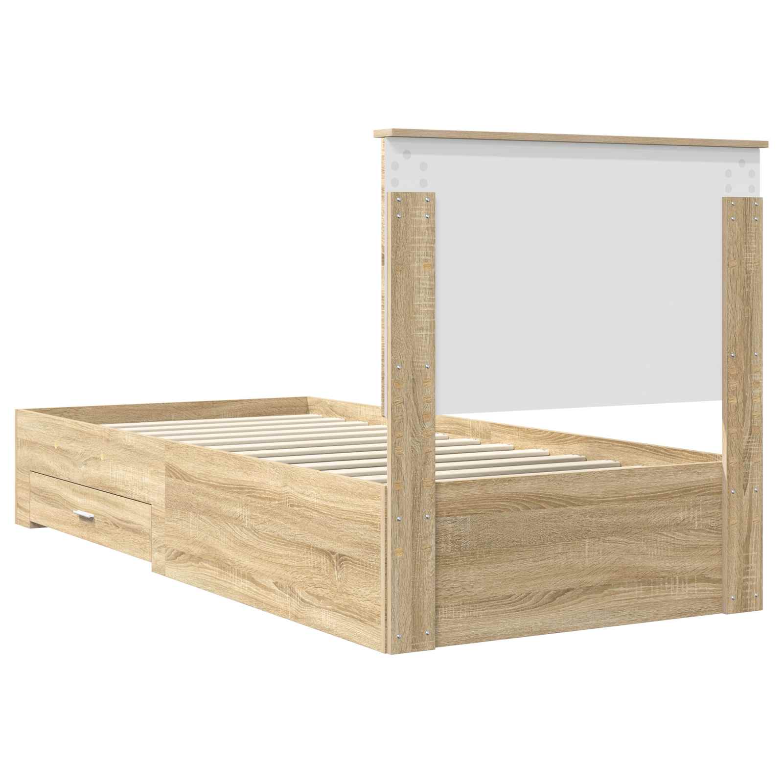 Cadre de lit Chêne Sonoma 90 x 190 cm Bois d'ingénierie - XIOS