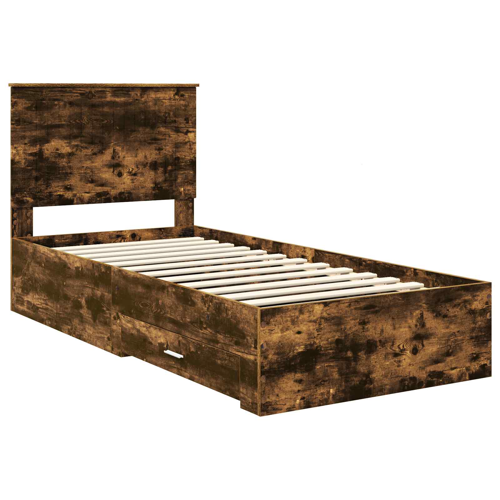 Cadre de lit Chêne fumé 90 x 190 cm Bois d'ingénierie - XIOS