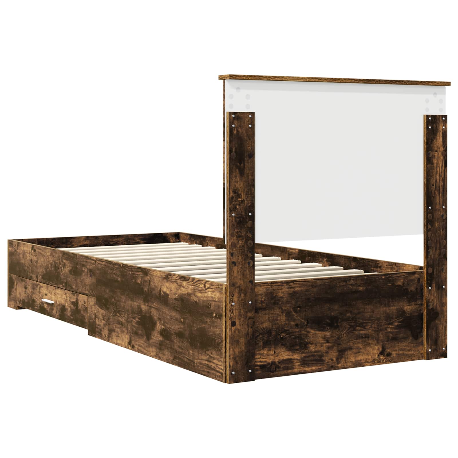 Cadre de lit Chêne fumé 90 x 190 cm Bois d'ingénierie - XIOS
