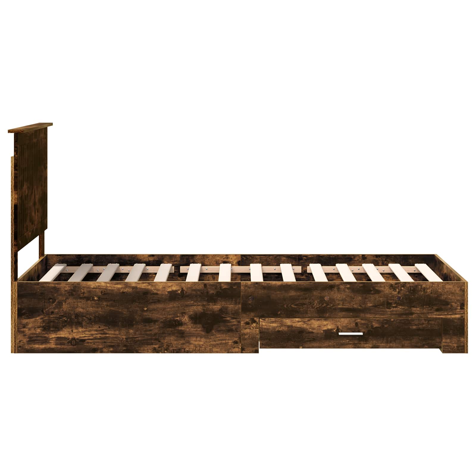 Cadre de lit Chêne fumé 90 x 190 cm Bois d'ingénierie - XIOS