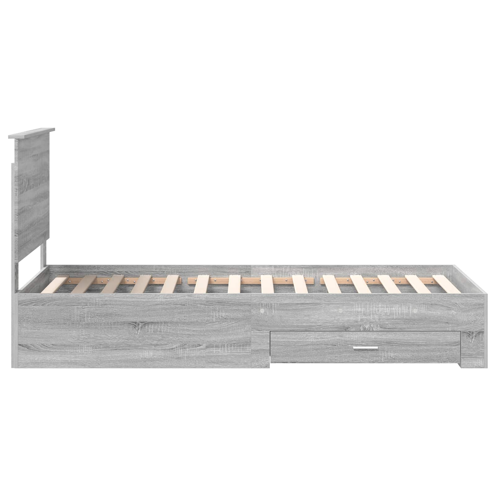 Cadre de lit Gris Sonoma 90 x 190 cm Bois d'ingénierie - XIOS
