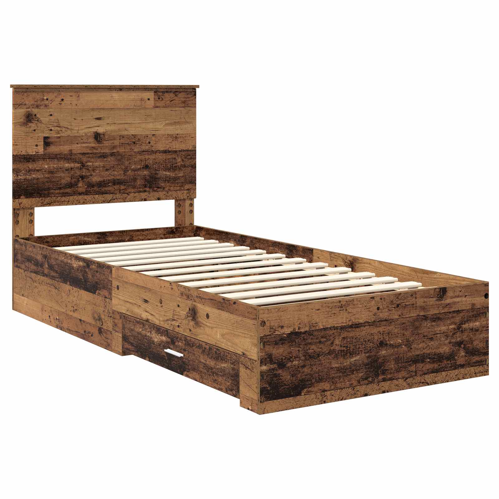 Cadre de lit Bois ancien 90 x 190 cm Bois d'ingénierie - XIOS