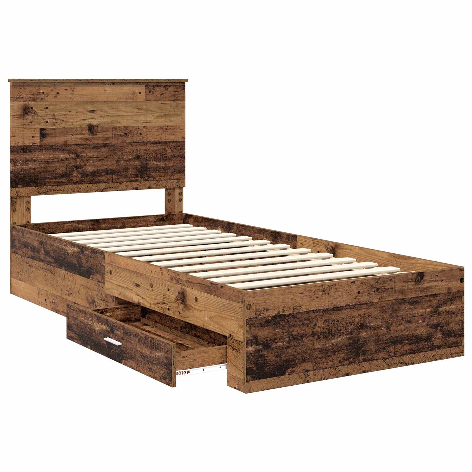 Cadre de lit Bois ancien 90 x 190 cm Bois d'ingénierie - XIOS