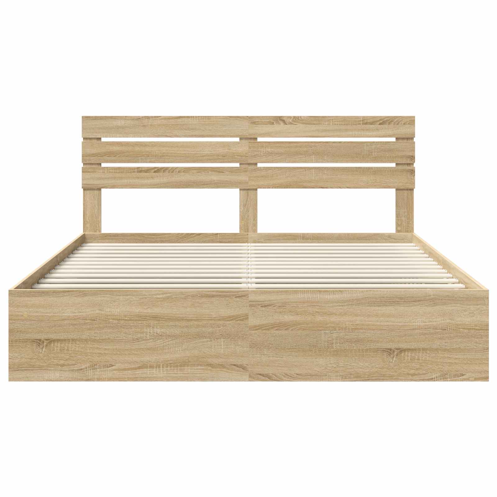 Cadre de lit avec tête de lit Sonoma 200 x 200 cm Pin massif - XIOS