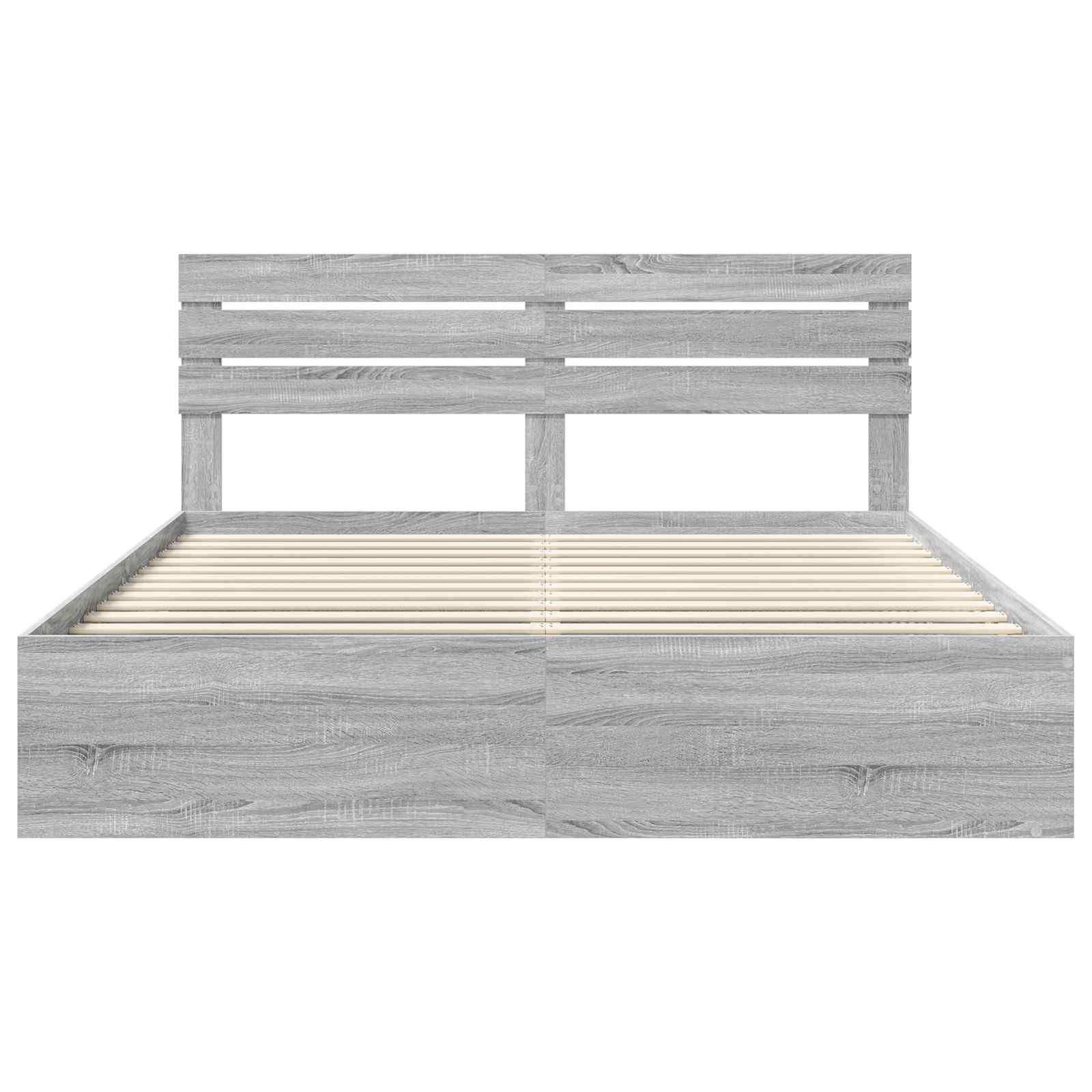Cadre de lit Gris Sonoma 180 x 200 cm Pin massif - XIOS