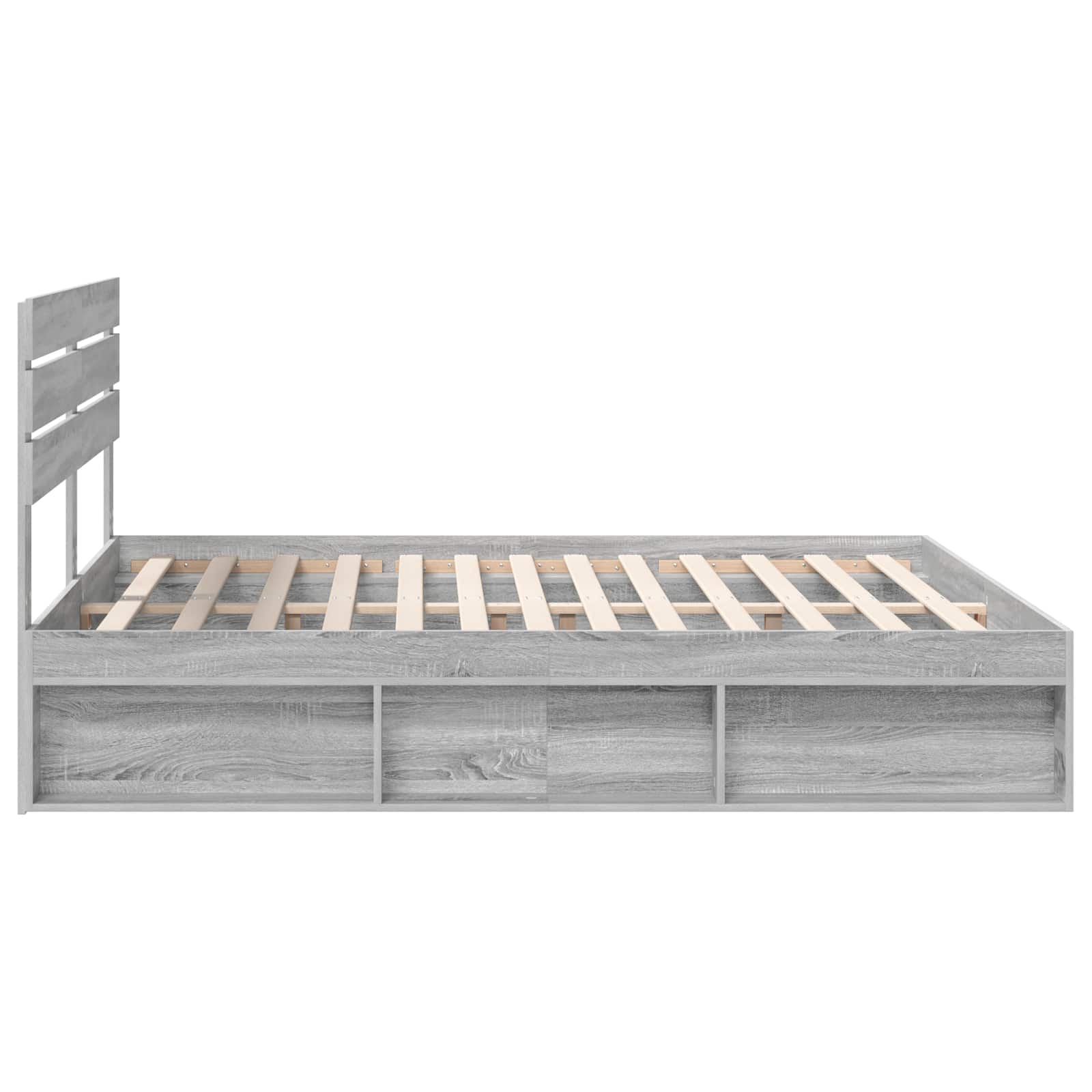 Cadre de lit Gris Sonoma 180 x 200 cm Pin massif - XIOS