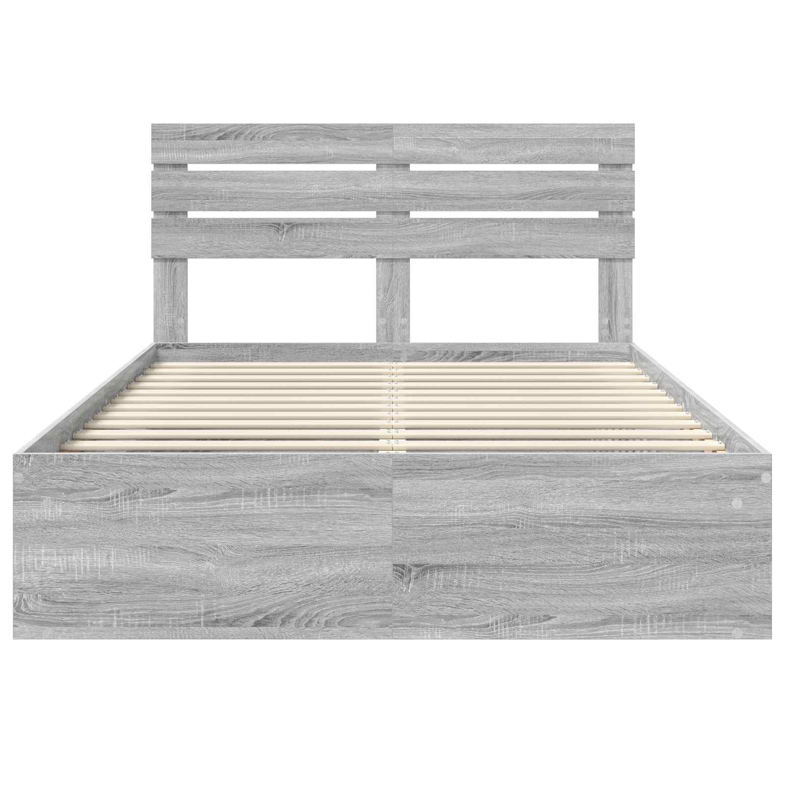Cadre de lit Gris Sonoma 150 x 200 cm Pin massif - XIOS