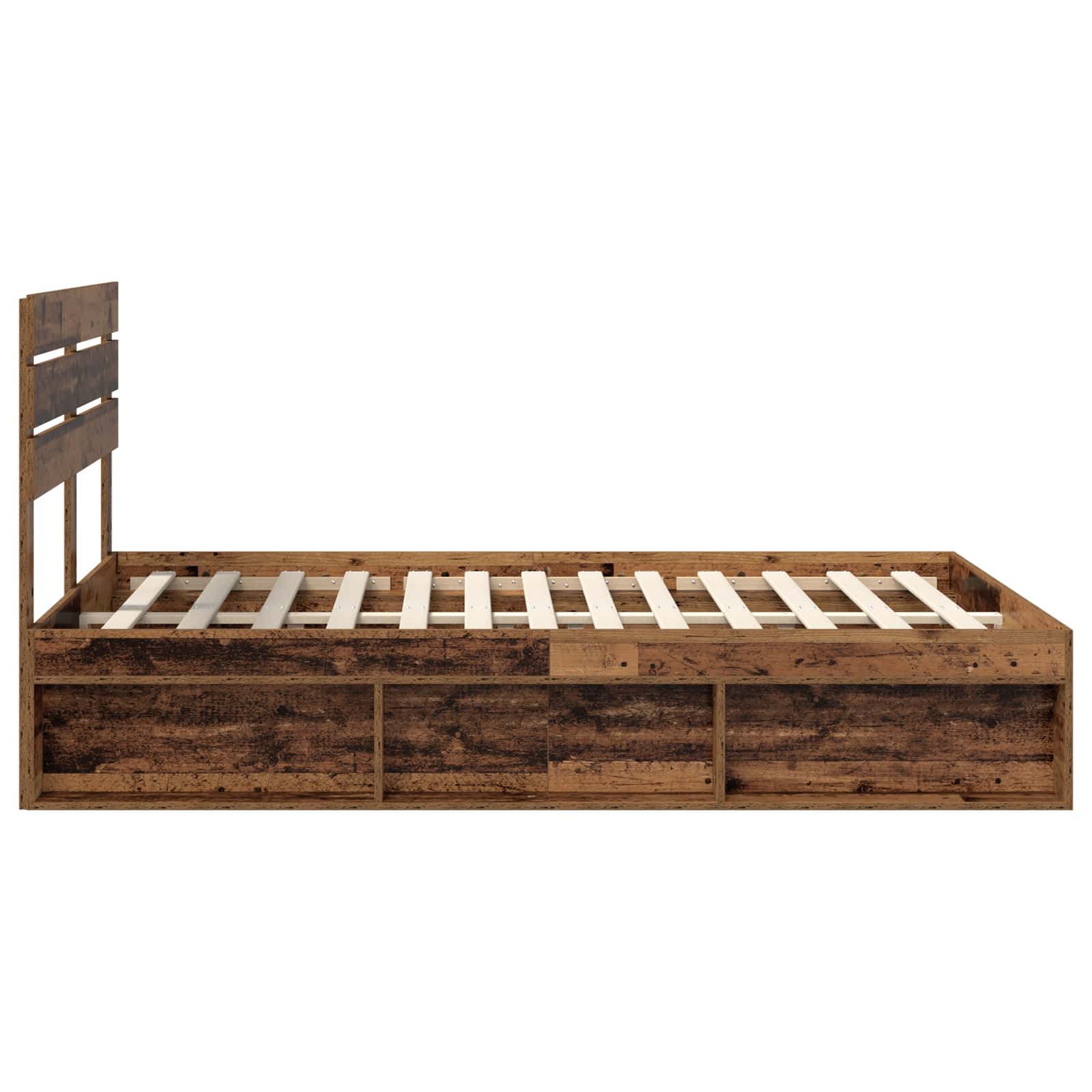 Cadre de lit Bois ancien 150 x 200 cm Pin massif - XIOS