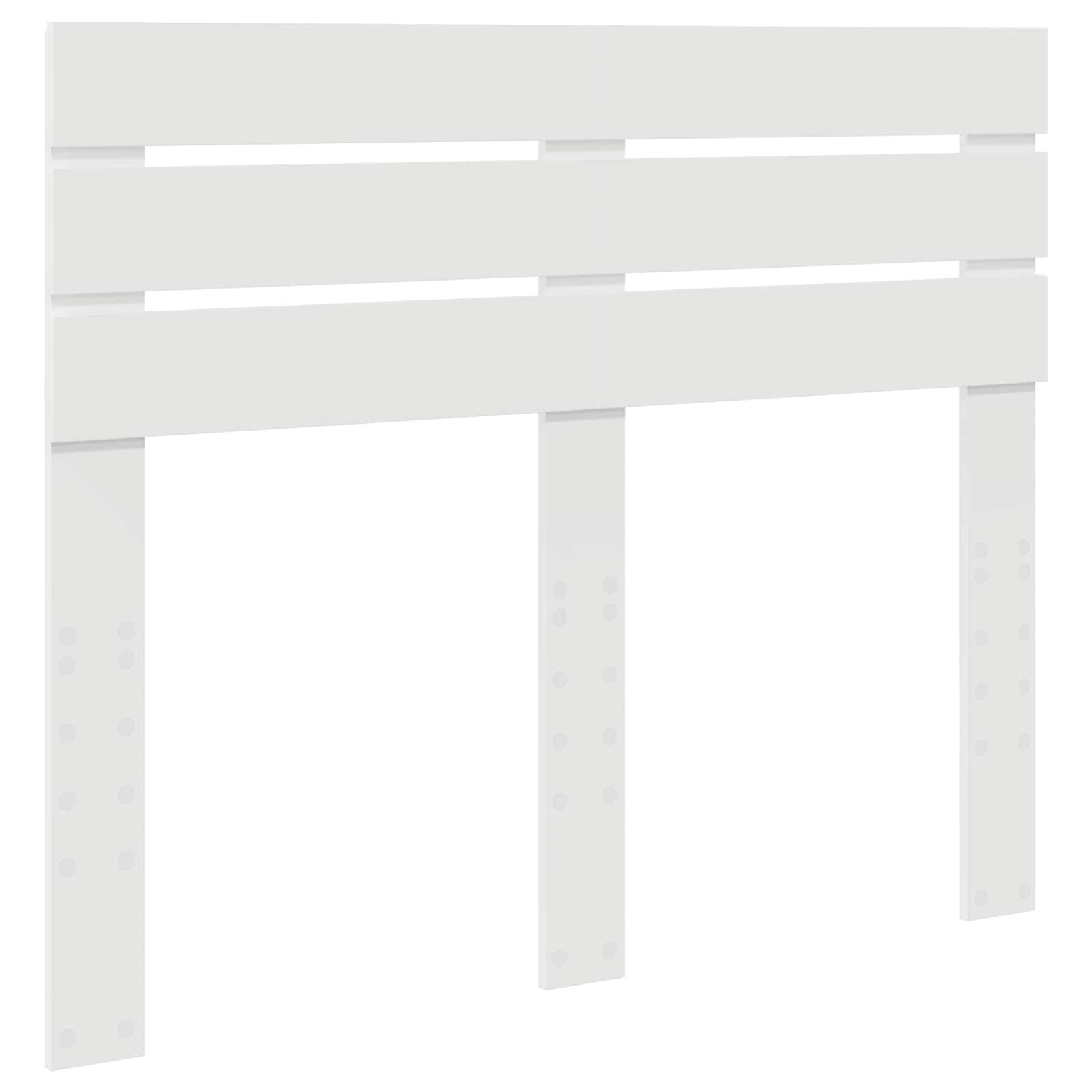 Cadre de lit avec tête de lit Blanc 120 x 190 cm Pin massif - XIOS