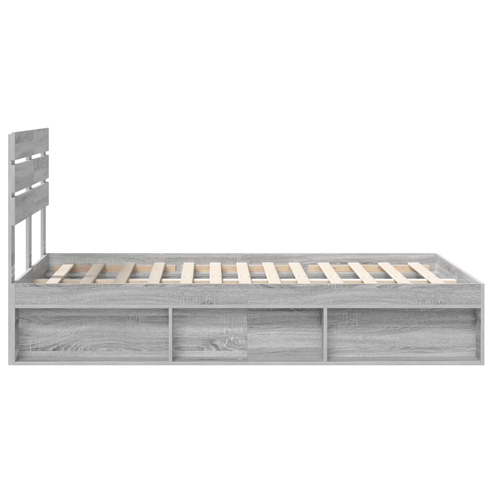 Cadre de lit Gris Sonoma 120 x 190 cm Pin massif - XIOS