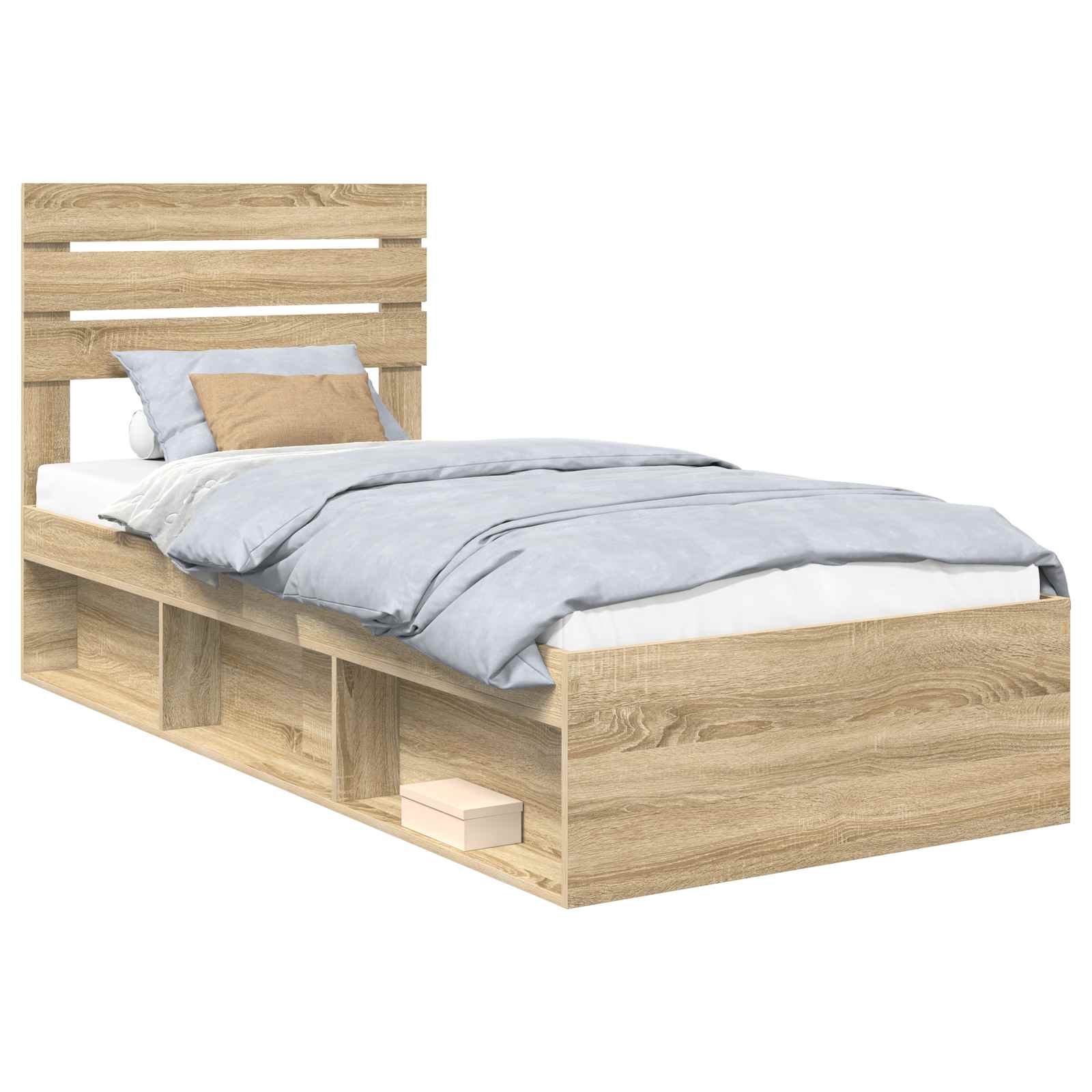 Cadre de lit Chêne Sonoma 90 x 200 cm Pin massif