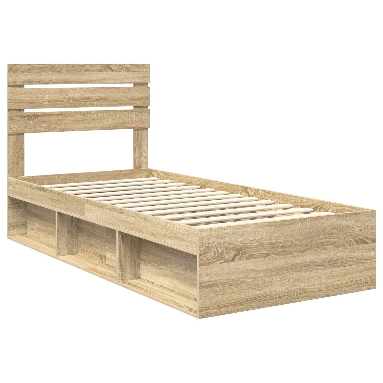 Cadre de lit Chêne Sonoma 90 x 200 cm Pin massif
