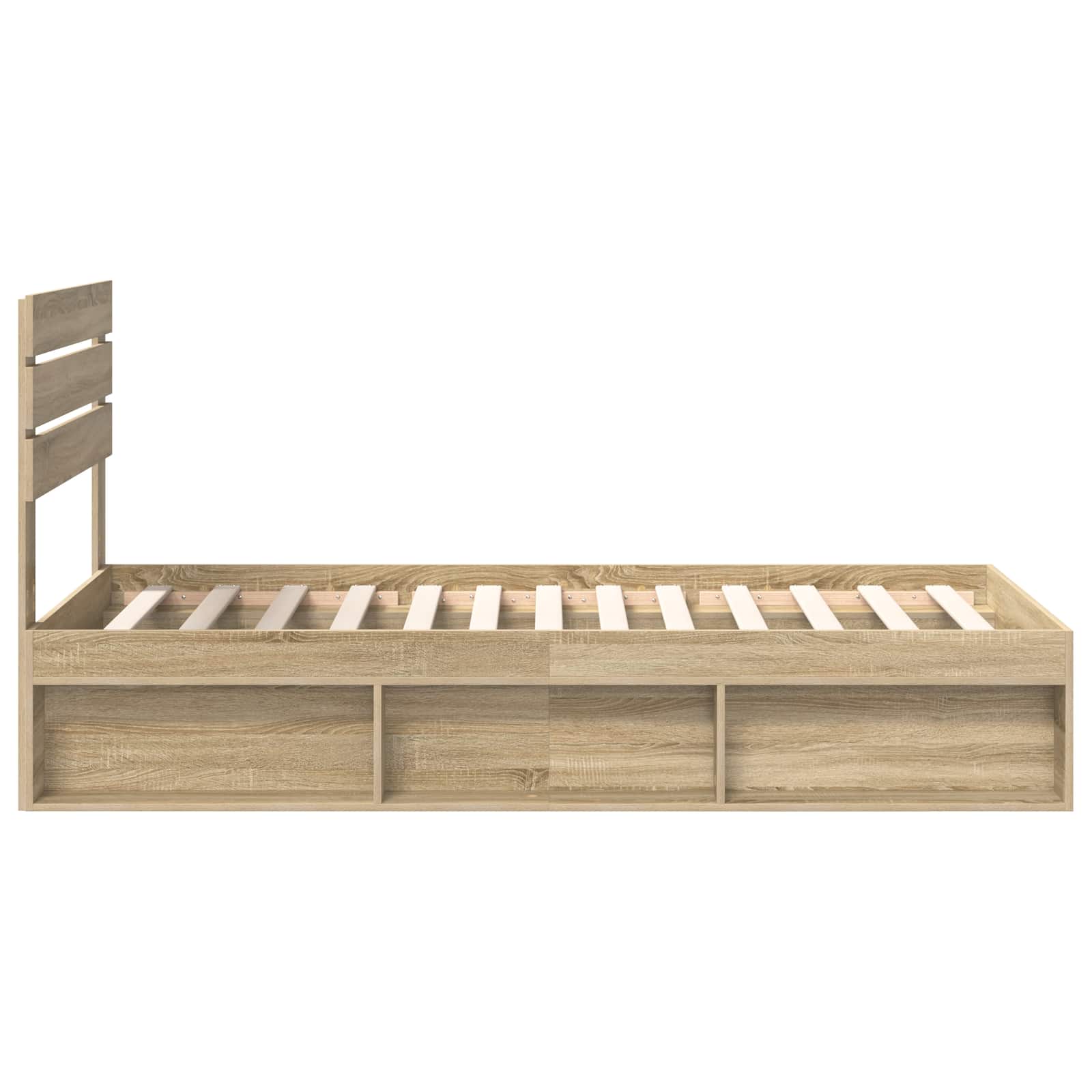 Cadre de lit Chêne Sonoma 90 x 200 cm Pin massif