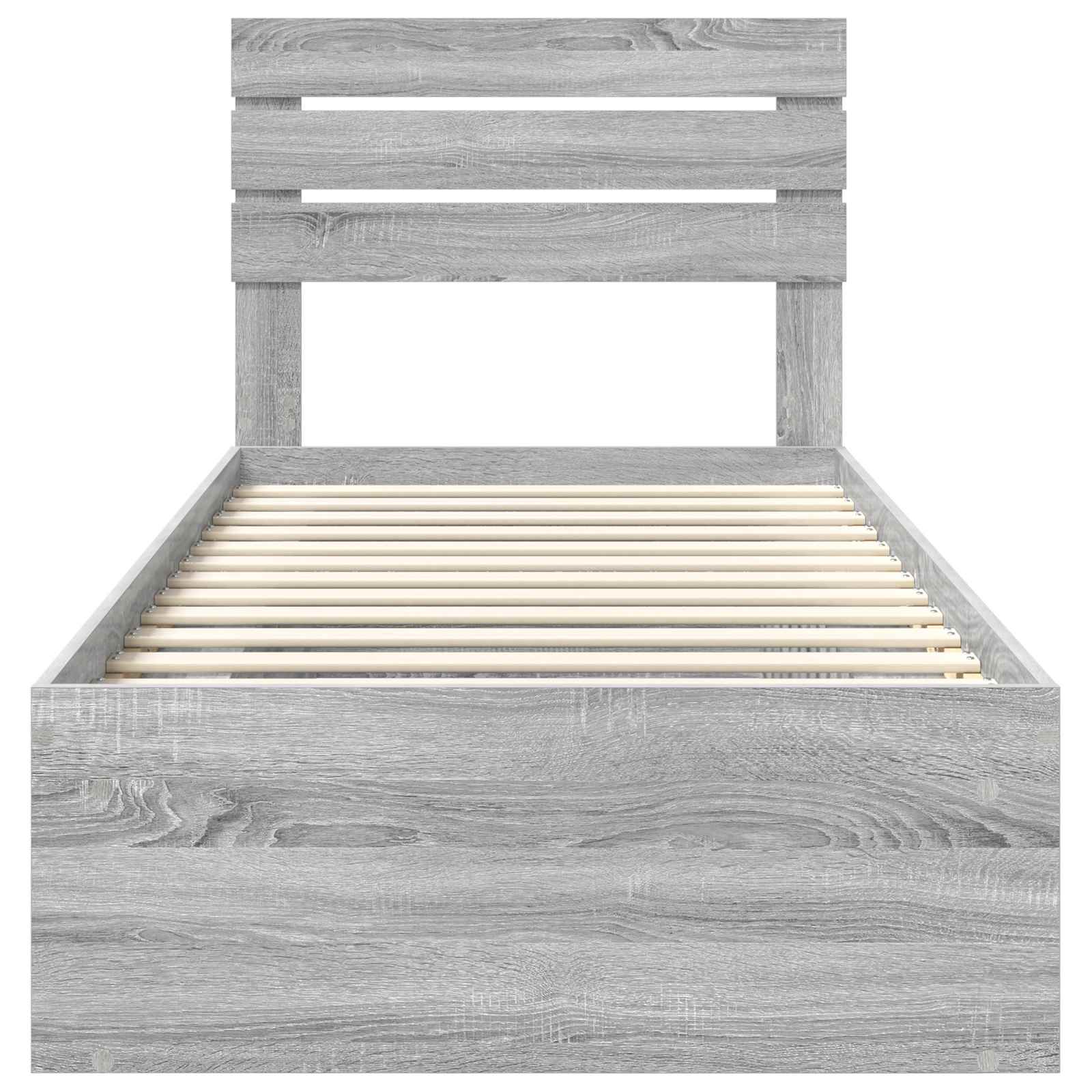 Cadre de lit Gris Sonoma 90 x 200 cm Pin massif - XIOS
