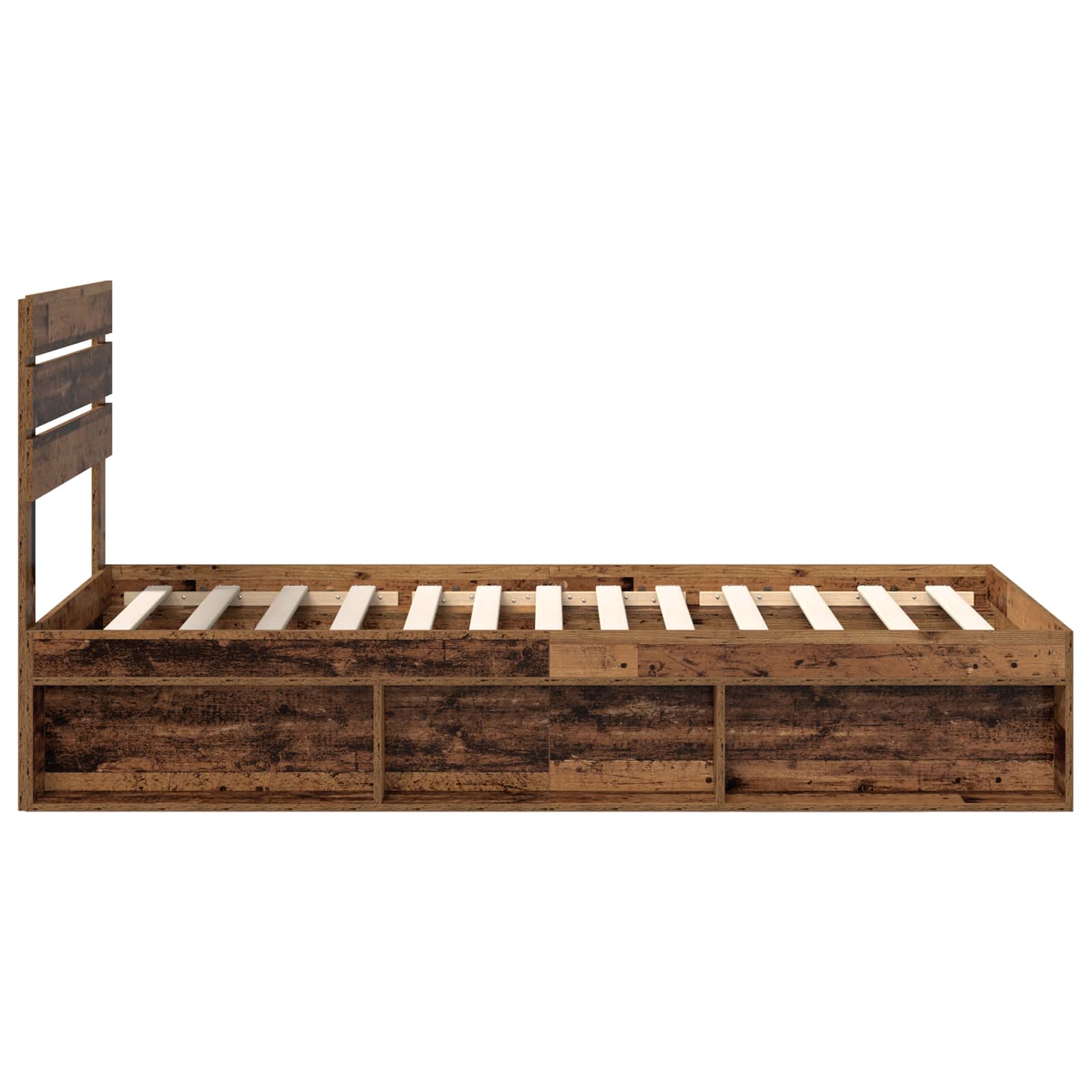 Cadre de lit Bois ancien 90 x 190 cm Pin massif - XIOS