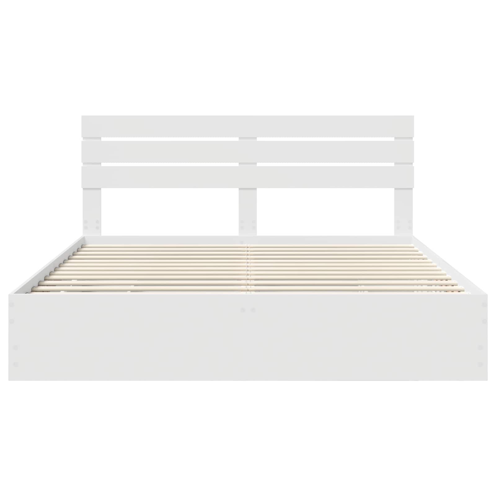 Cadre de lit avec tiroir Blanc 200 x 200 cm Bois Ingénierie - XIOS