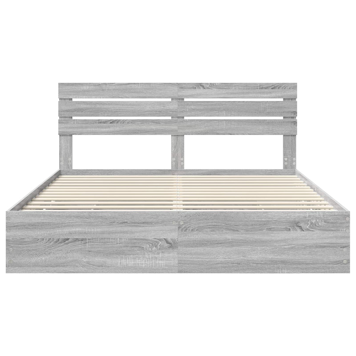 Cadre de lit Gris Sonoma 200 x 200 cm Bois Ingénierie