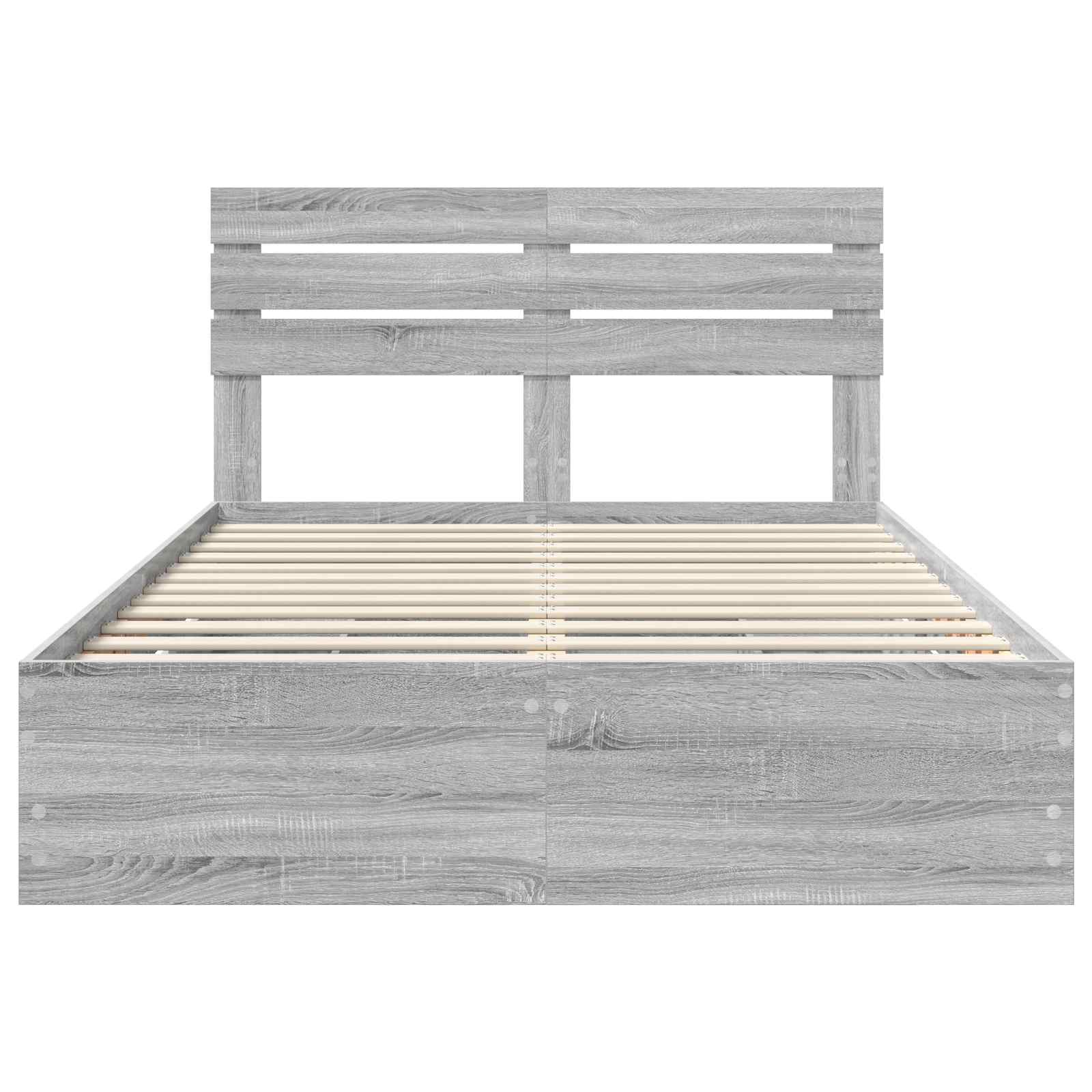 Cadre de lit Gris Sonoma 150 x 200 cm Bois Ingénierie - XIOS