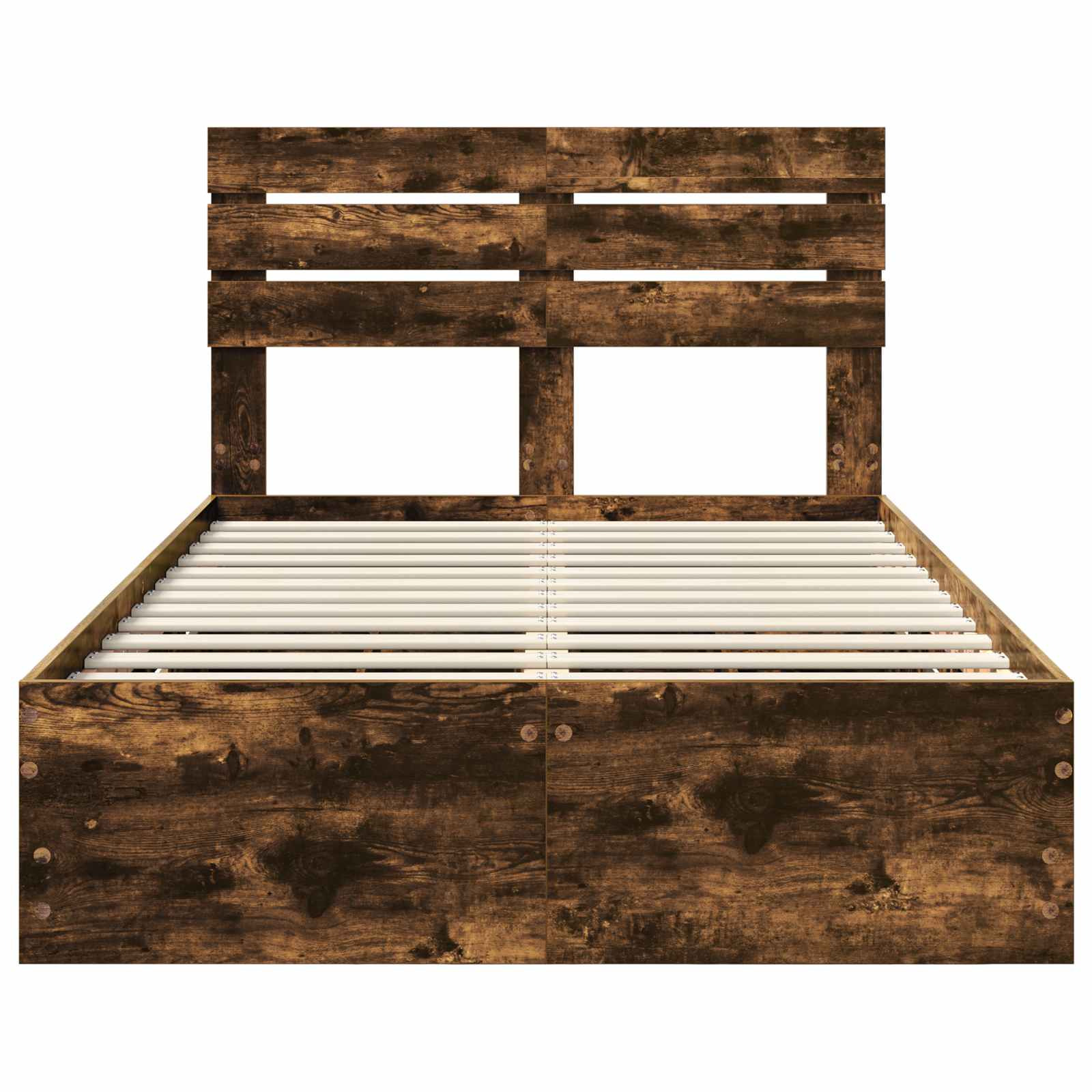 Cadre de lit Chêne fumé 120 x 200 cm Bois Ingénierie - XIOS