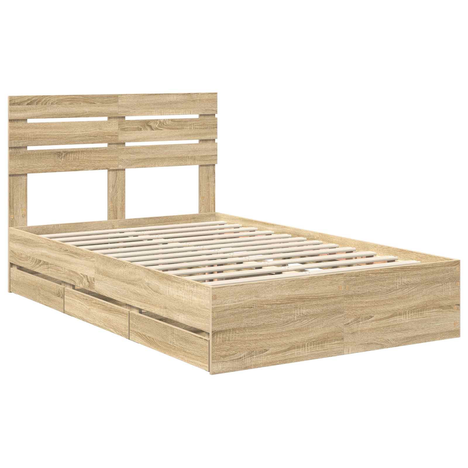 Cadre de lit Chêne Sonoma 120 x 190 cm Bois Ingénierie - XIOS