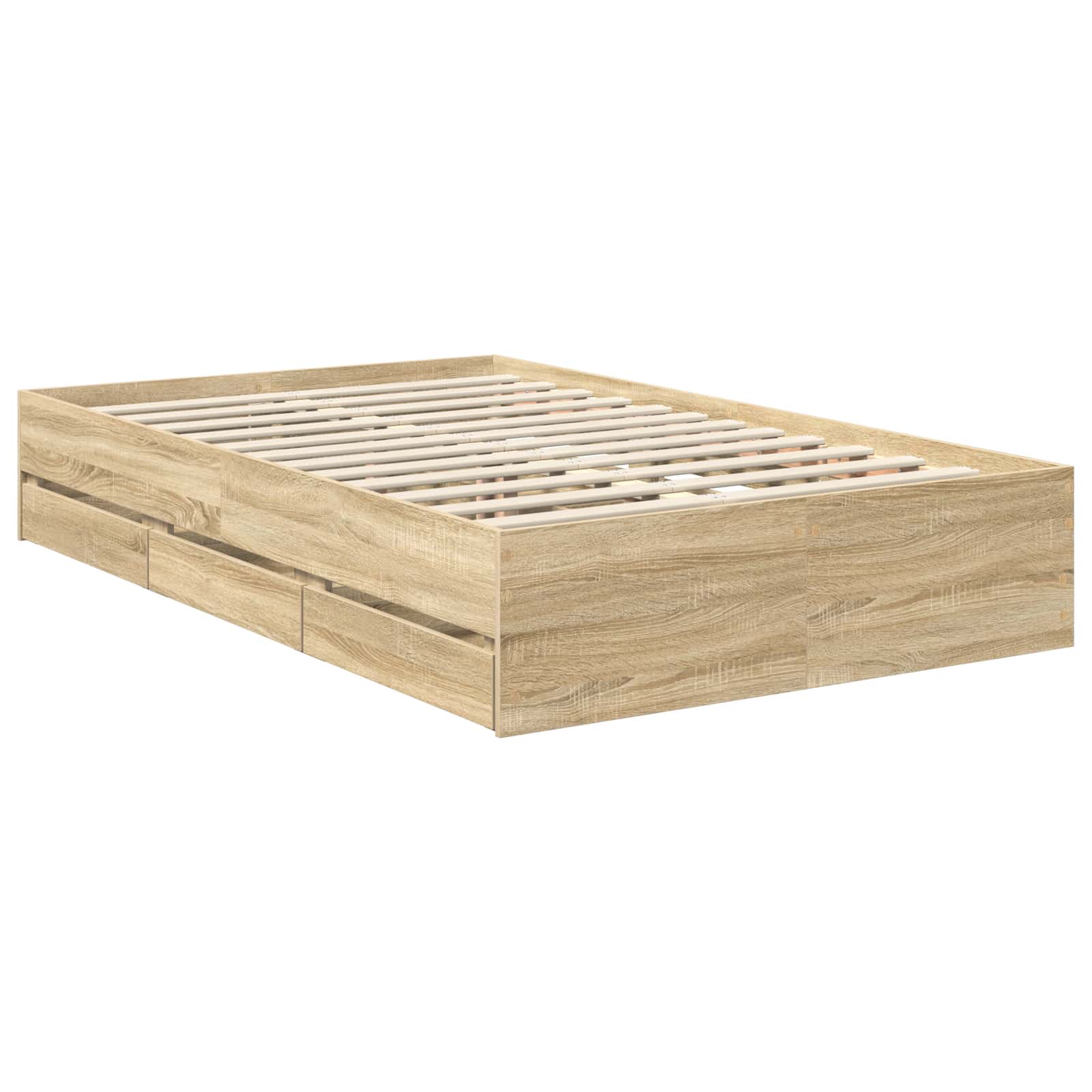 Cadre de lit Chêne Sonoma 120 x 190 cm Bois Ingénierie - XIOS