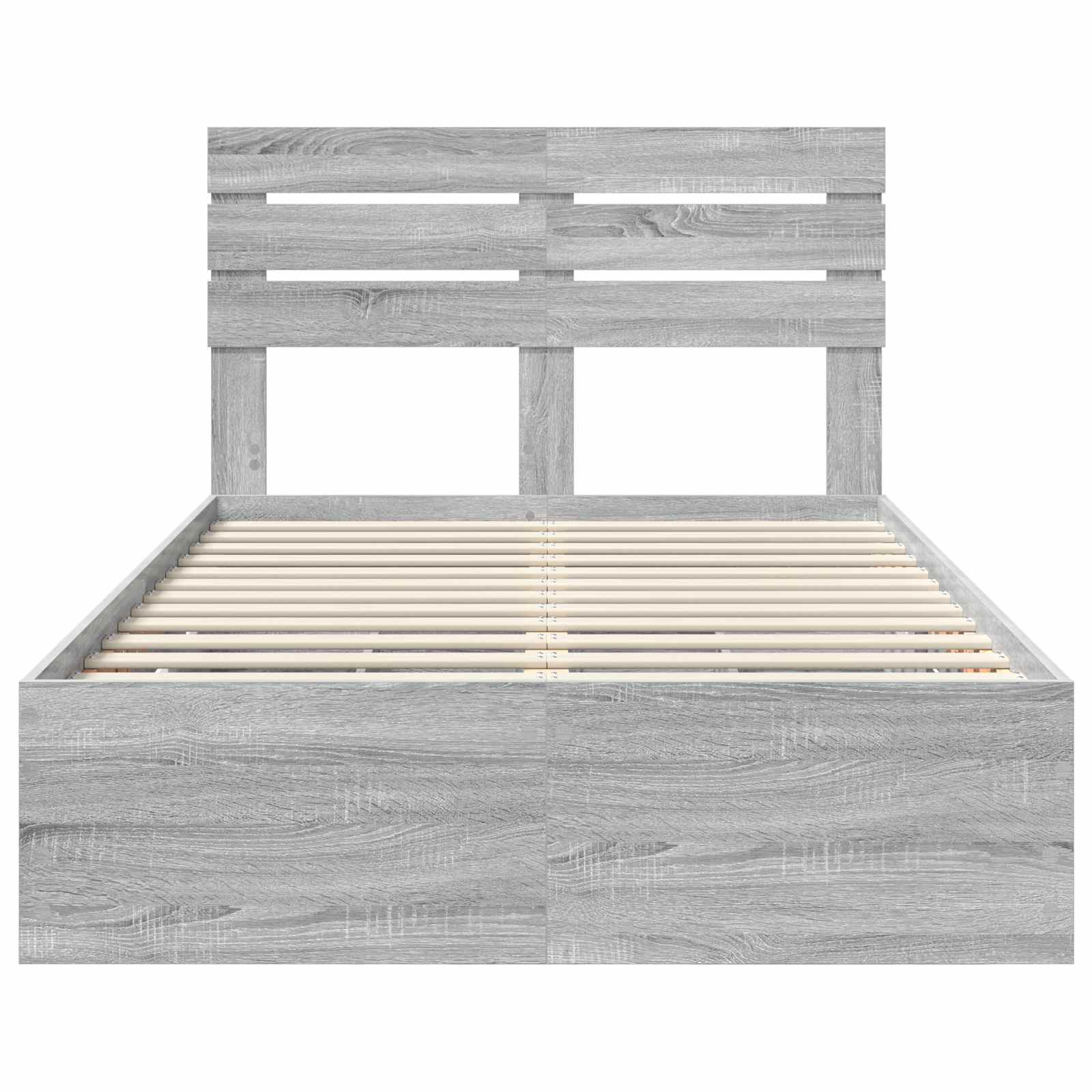 Cadre de lit Gris Sonoma 120 x 190 cm Bois Ingénierie - XIOS