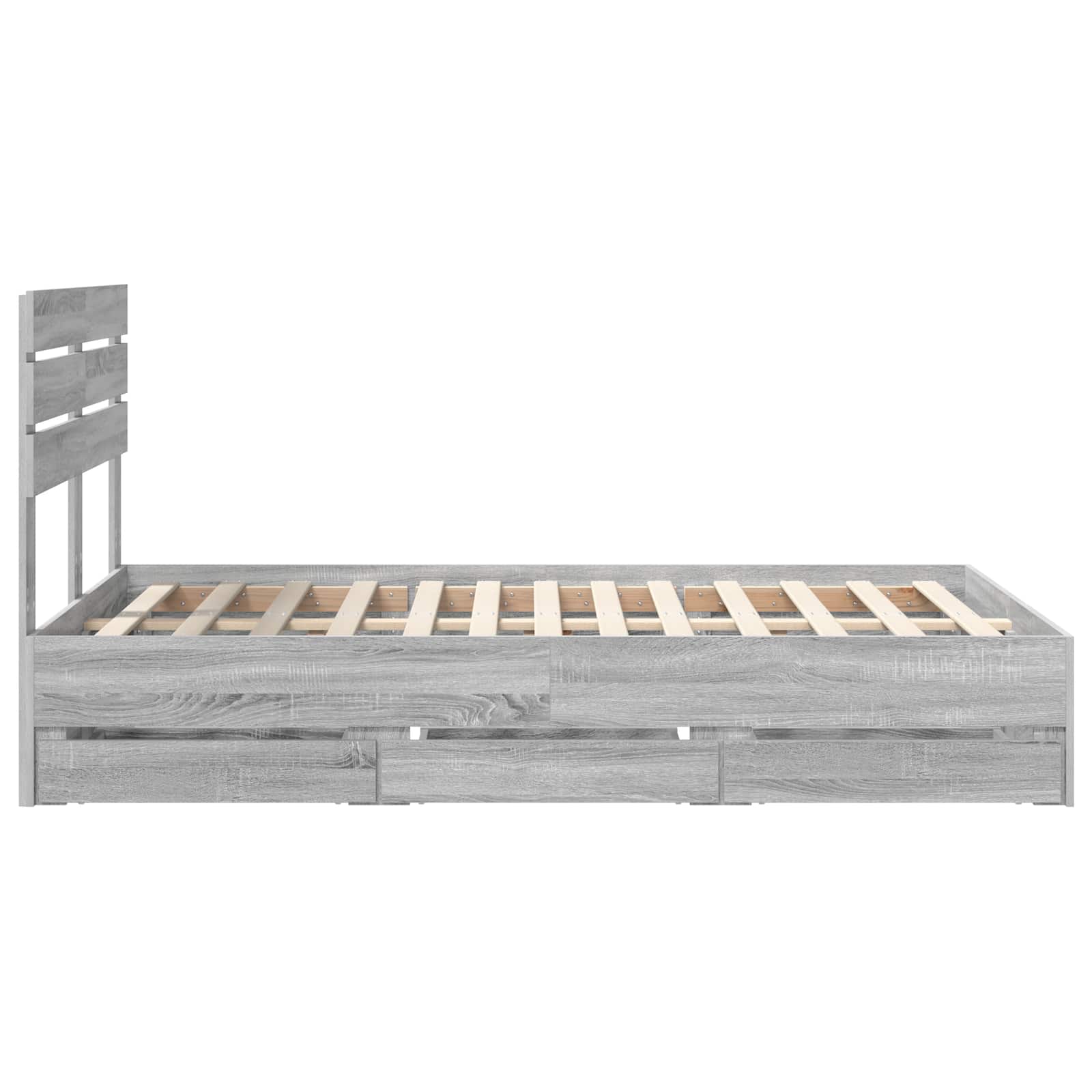 Cadre de lit Gris Sonoma 120 x 190 cm Bois Ingénierie - XIOS