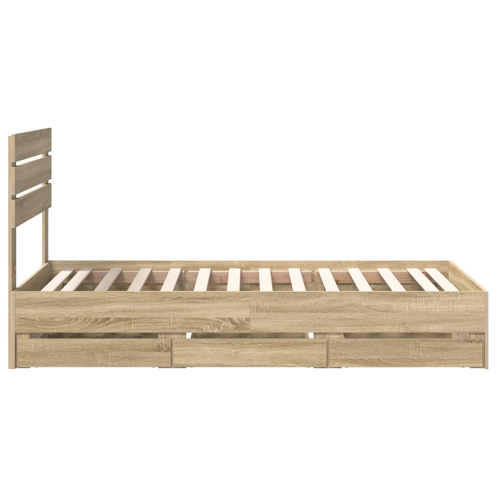 Cadre de lit Chêne Sonoma 100 x 200 cm Bois Ingénierie
