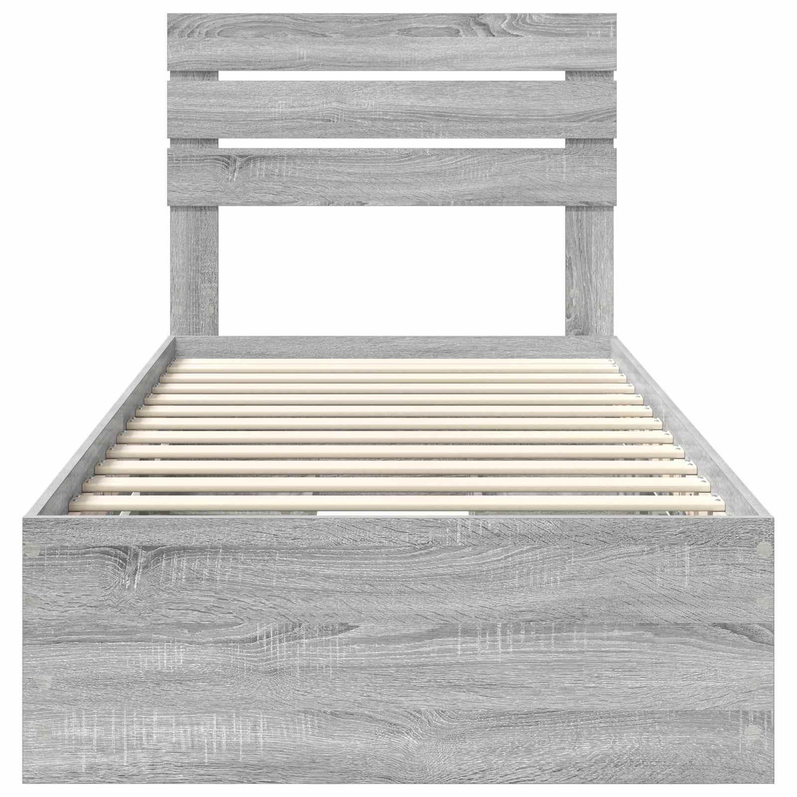Cadre de lit Gris Sonoma 100 x 200 cm Bois Ingénierie - XIOS