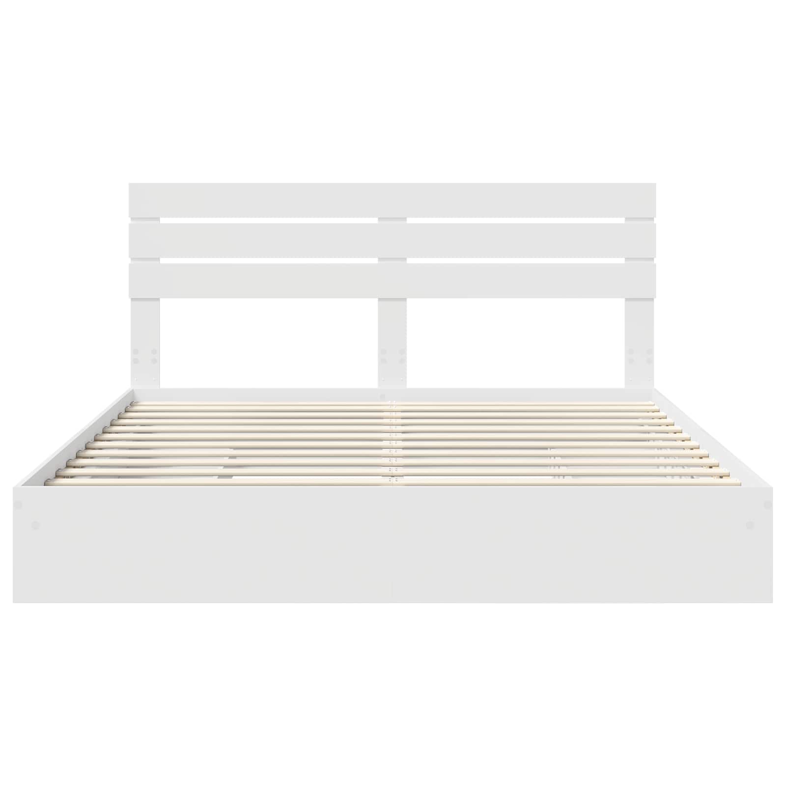 Lit de Rangement Blanc 180 x 200 cm Bois d'ingénierie - XIOS