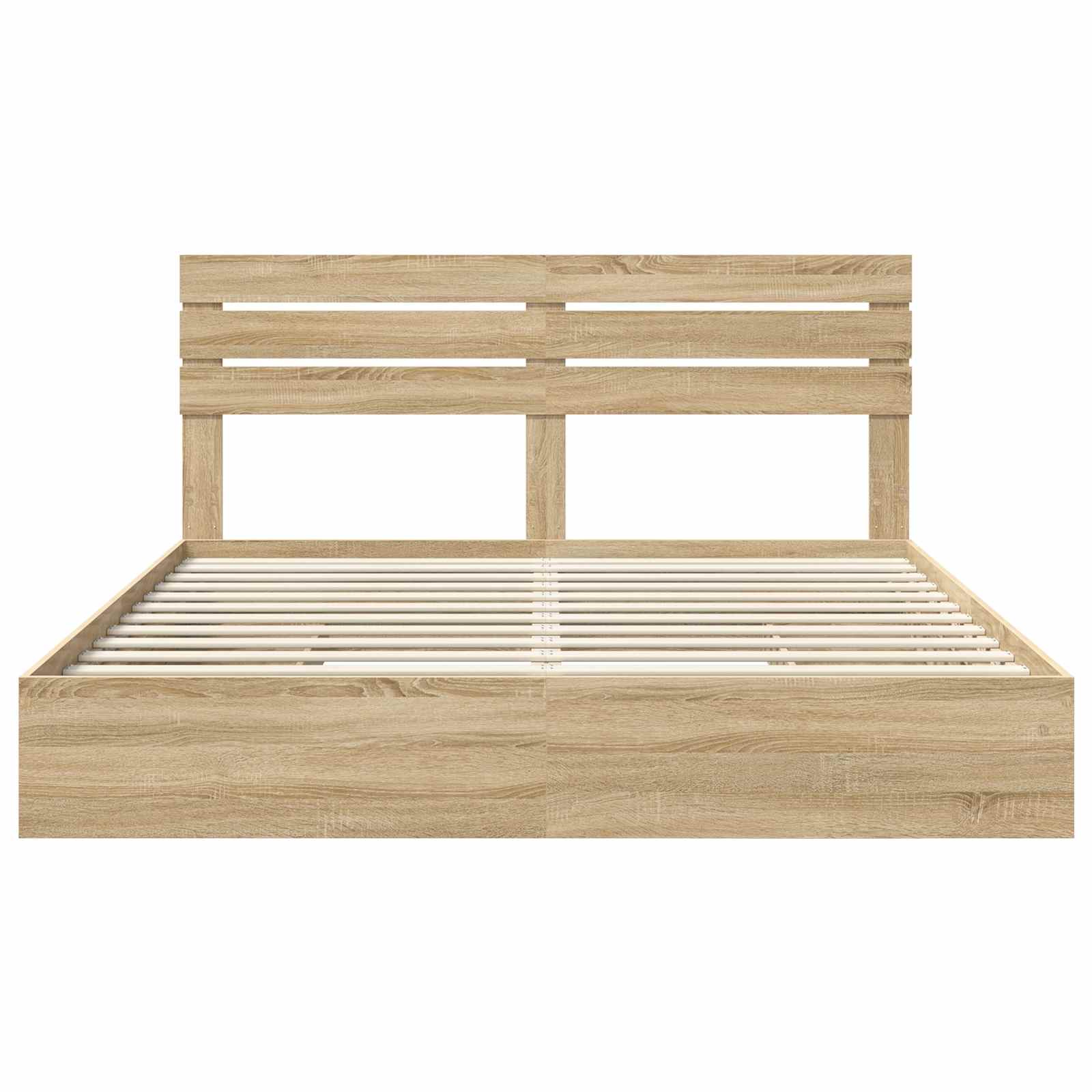 Lit de Rangement Chêne Sonoma 180 x 200 cm Bois d'ingénierie - XIOS