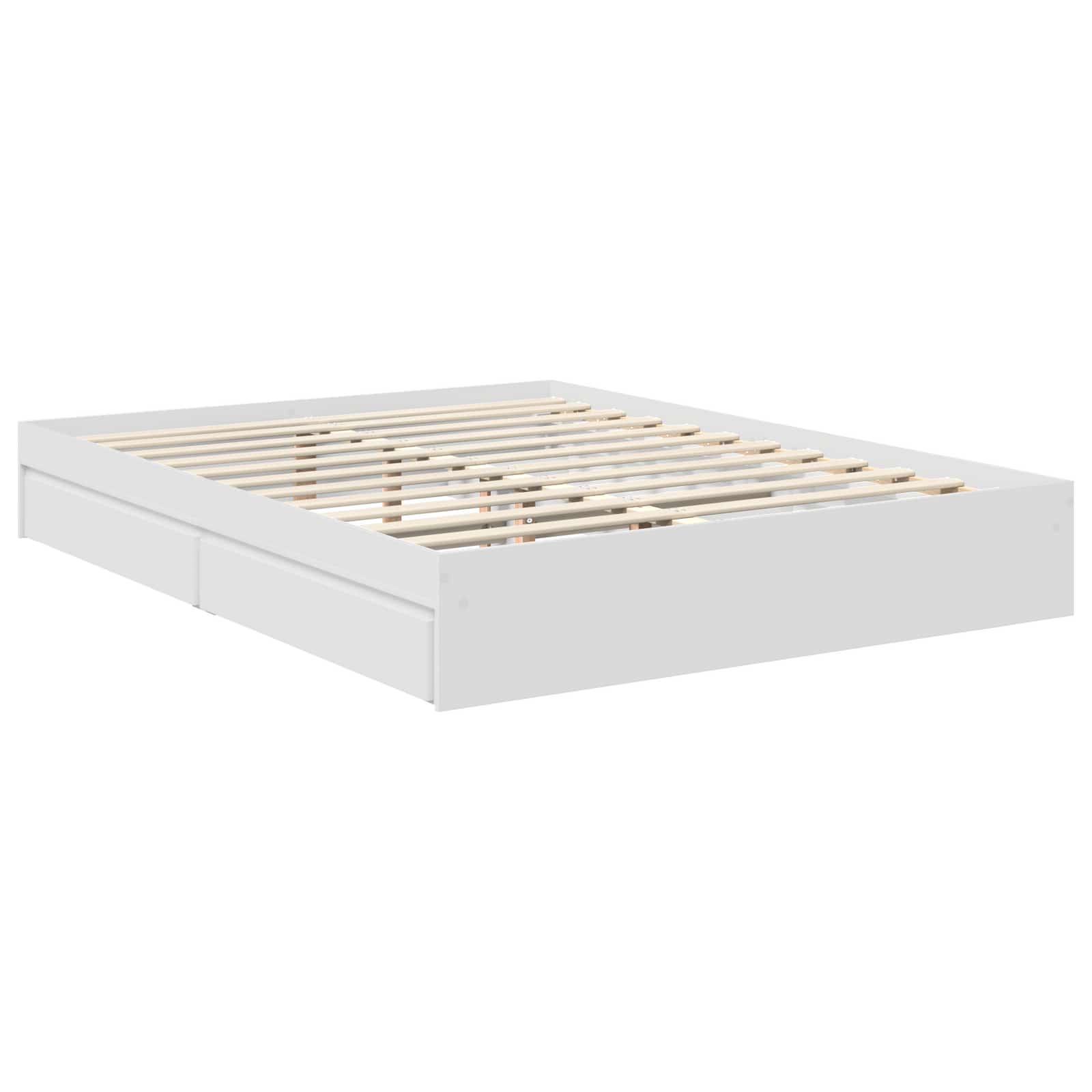 Lit de Rangement Blanc 160 x 200 cm Bois d'ingénierie - XIOS