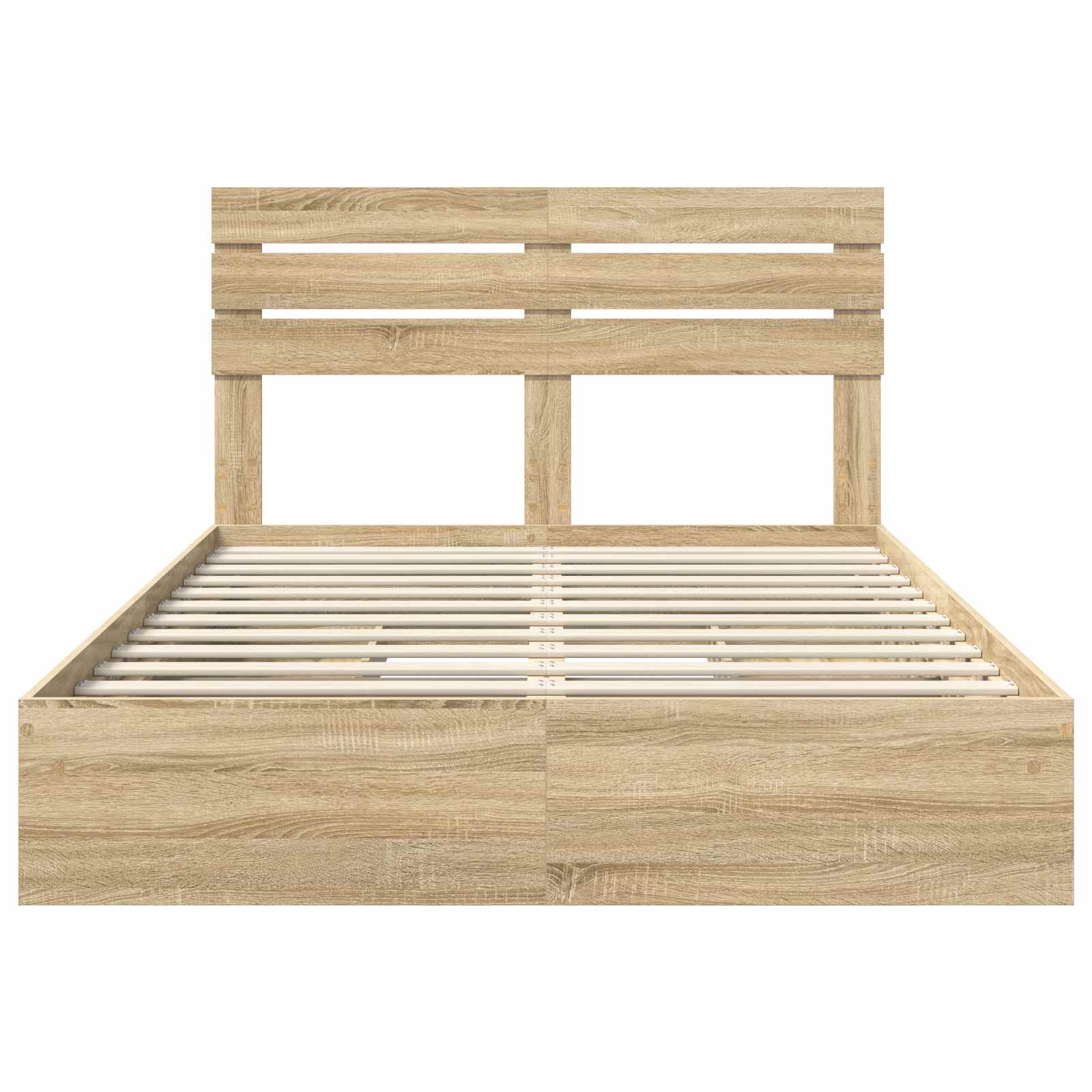 Lit de Rangement Chêne Sonoma 160 x 200 cm Bois d'ingénierie - XIOS