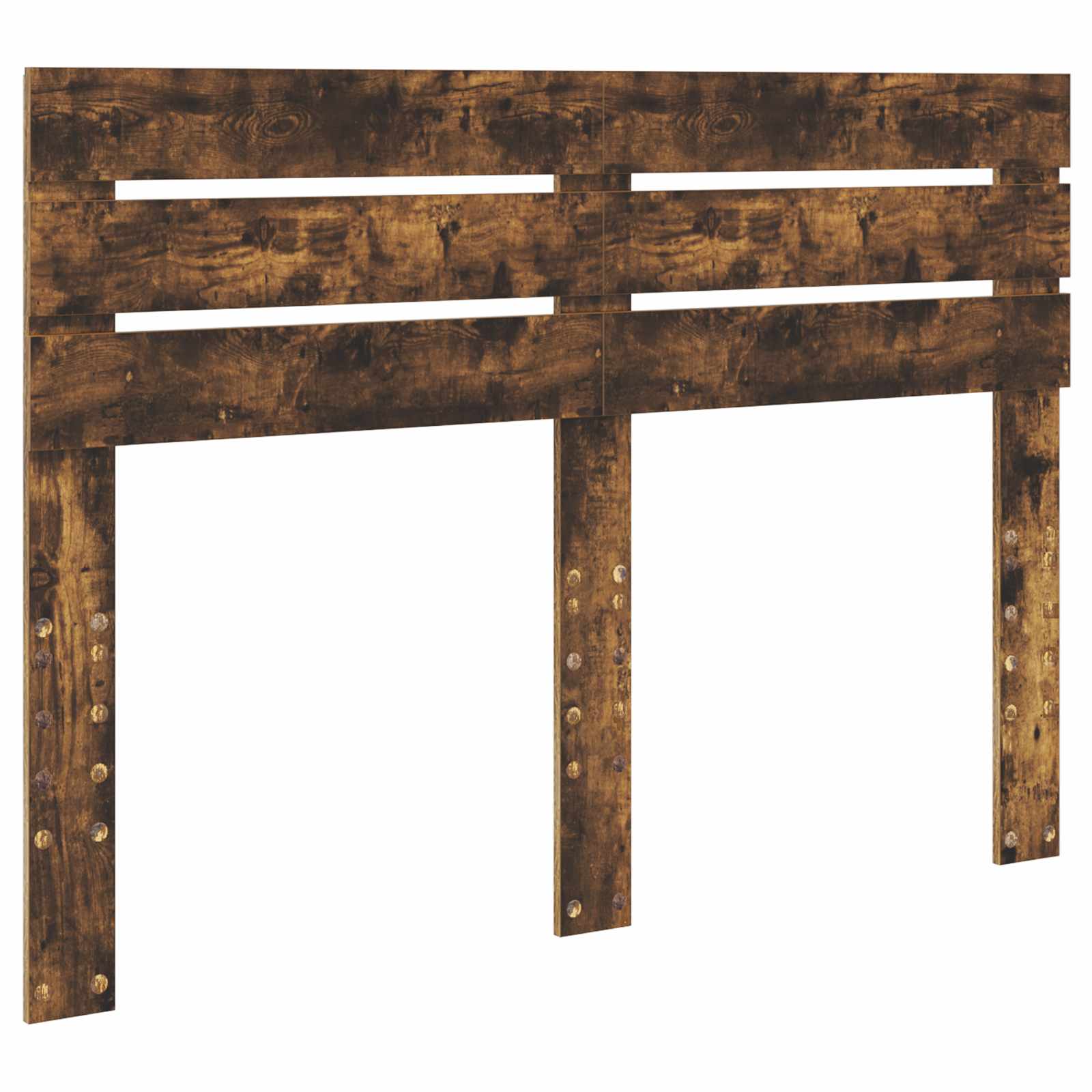 Lit de Rangement Chêne fumé 160 x 200 cm Bois d'ingénierie - XIOS