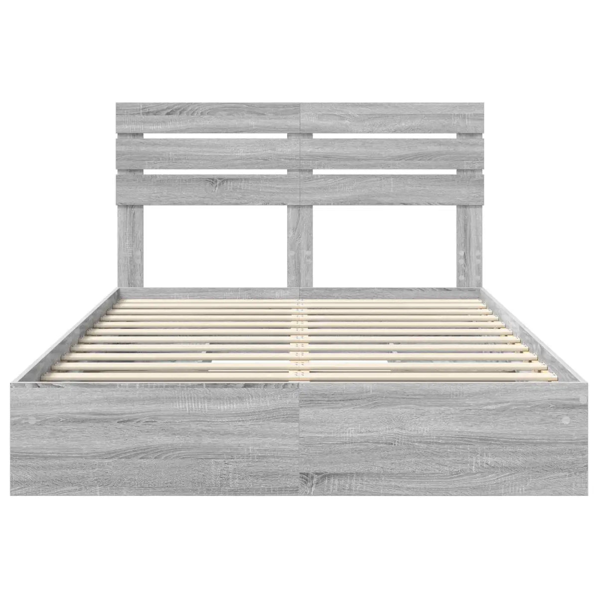 Lit de Rangement Gris Sonoma 150 x 200 cm Bois d’ingénierie - XIOS